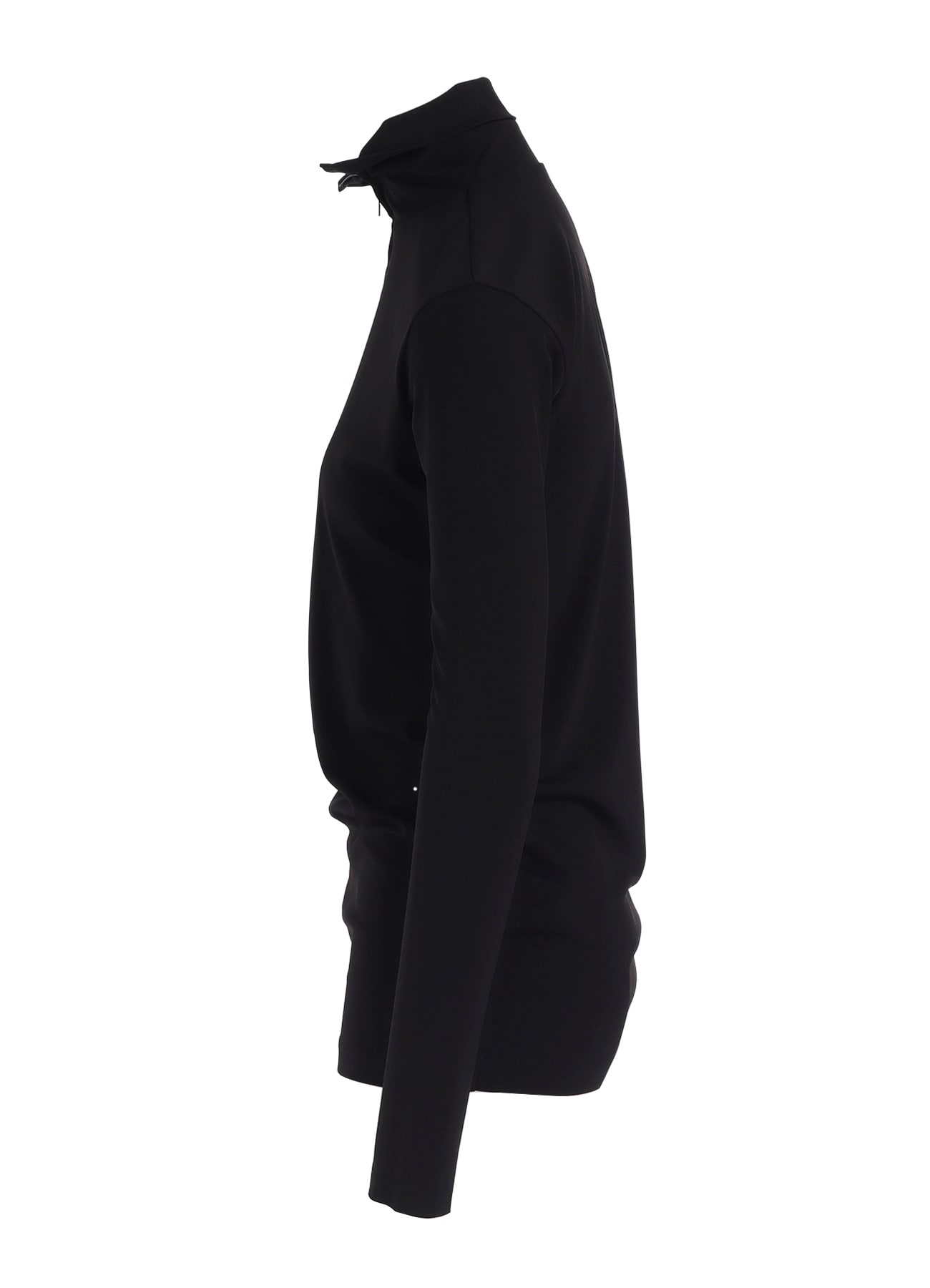 TA/PE DRY SMOOTH HALF ZIP UP T(S Black): Y's｜THE SHOP YOHJI