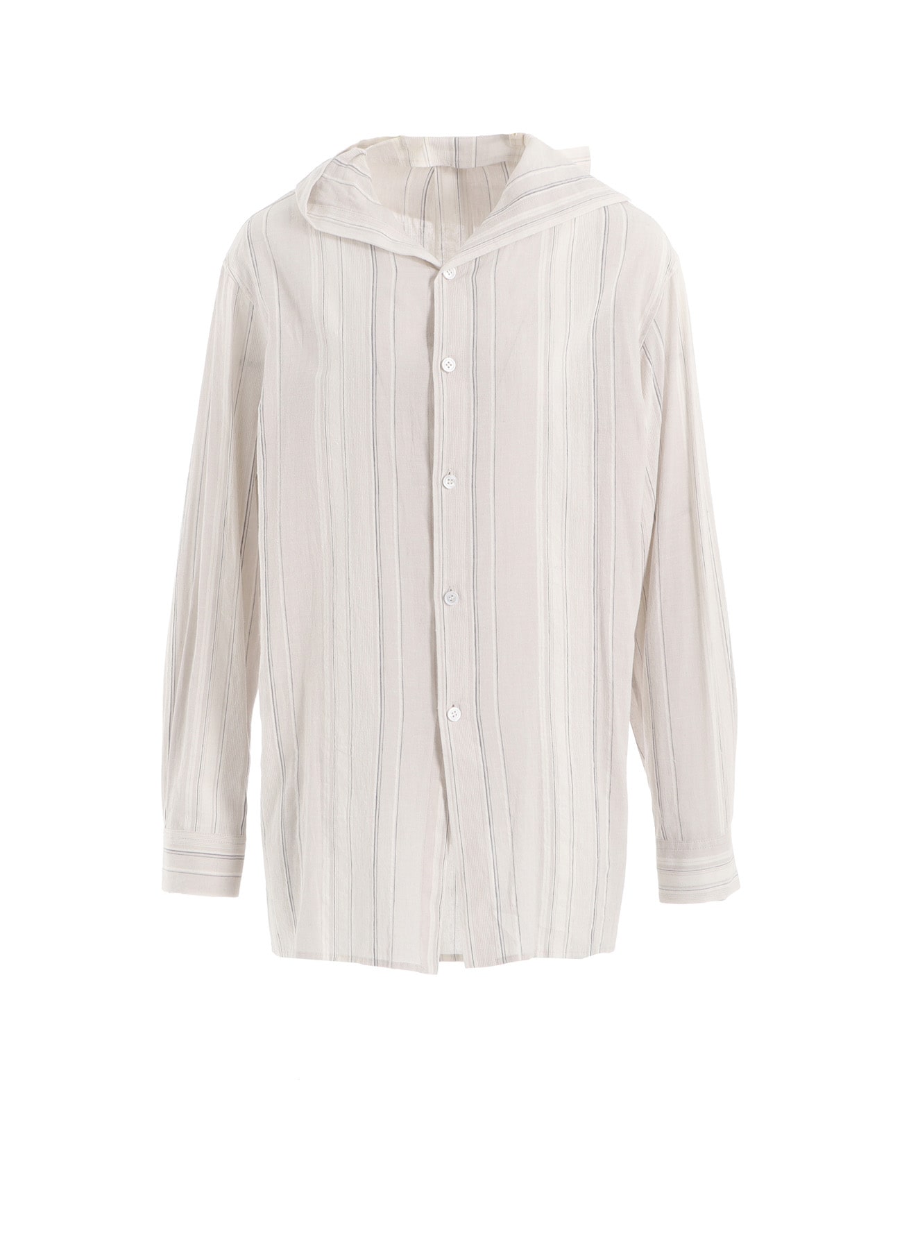 STRIPE SHRINK-FINISH SAILOR COLLAR BLOUSE