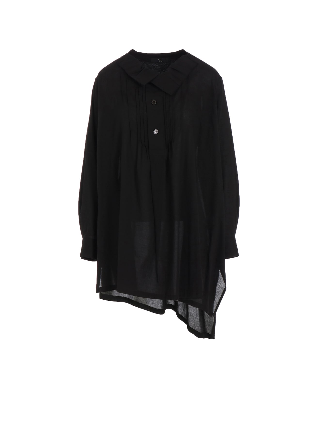 COTTON VIYELLA PINTUCK ASYMMETERIC BLOUSE