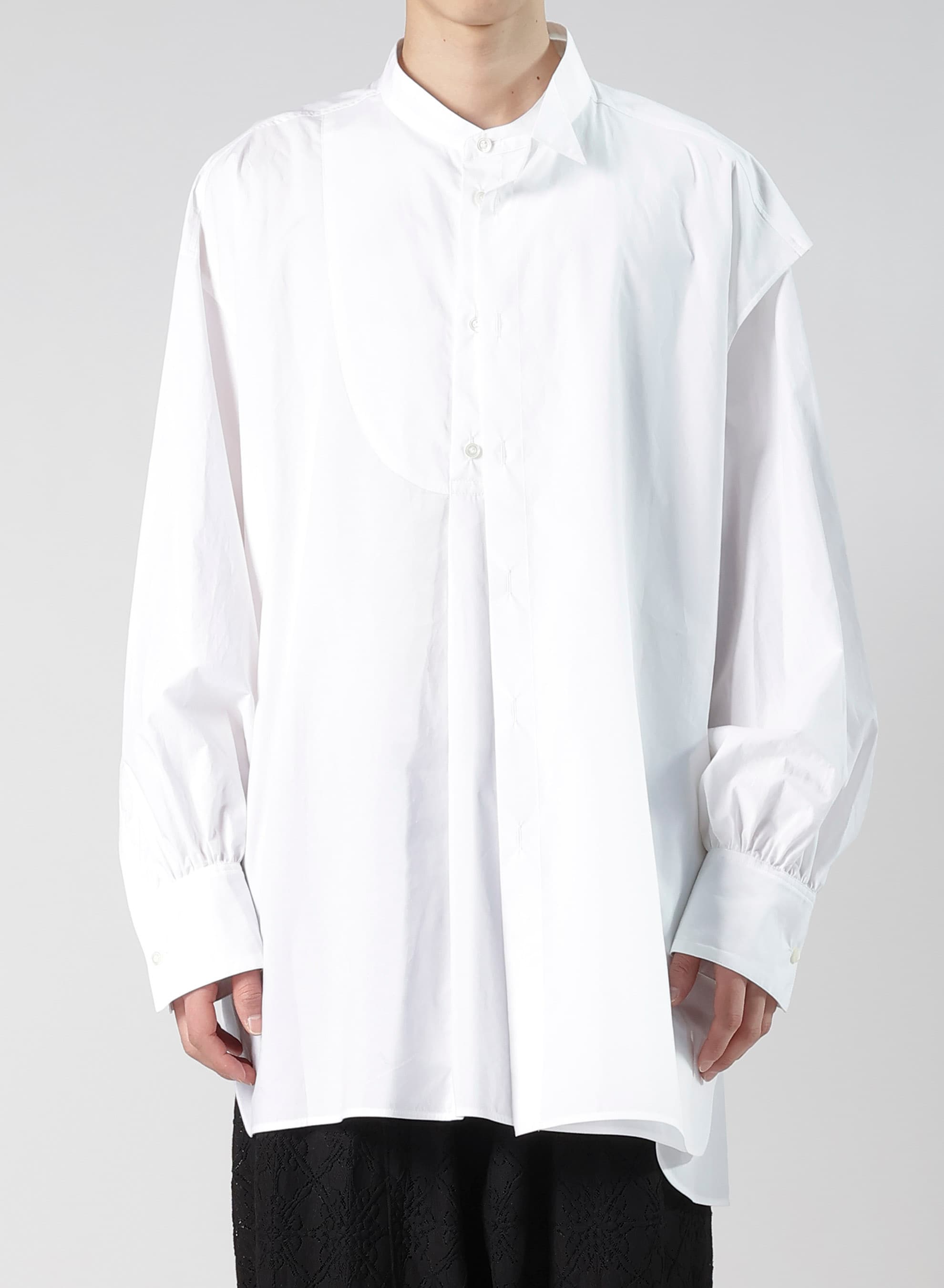 COMPACT TYPEWRITER PANEL DOUBLE BLOUSE