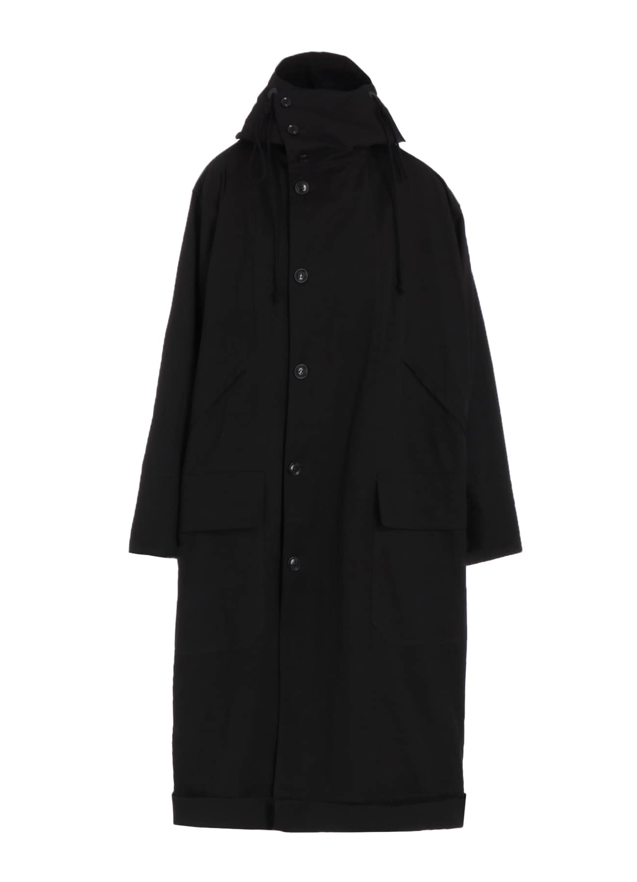 COTTON NYLON GABARDINE MILITARY COAT