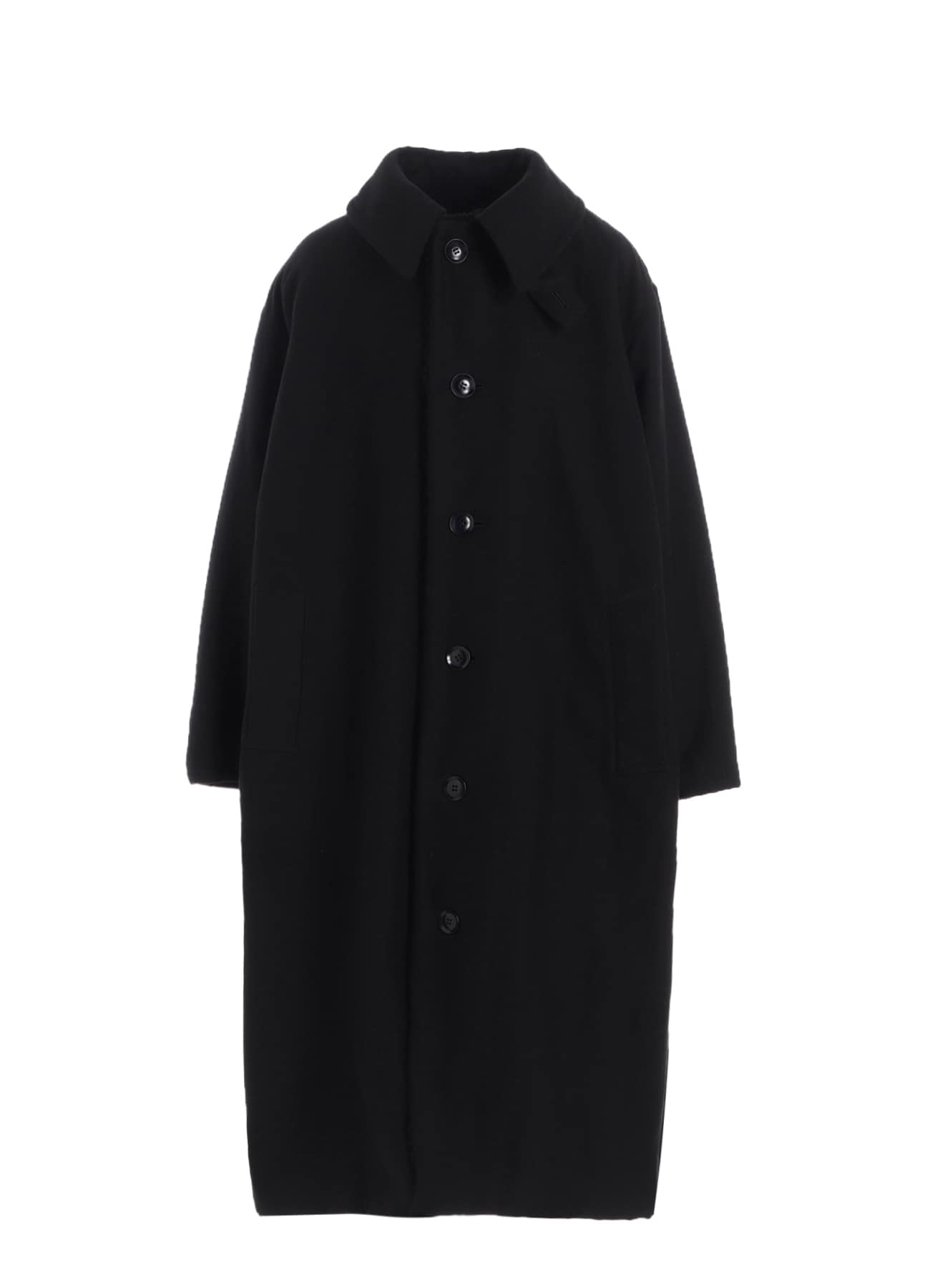COTTON/FLAX MOLESKIN DETACHABLE HOODIE COAT