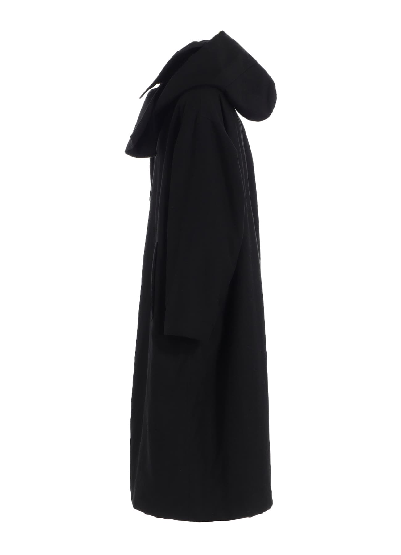 COTTON/FLAX MOLESKIN DETACHABLE HOODIE COAT