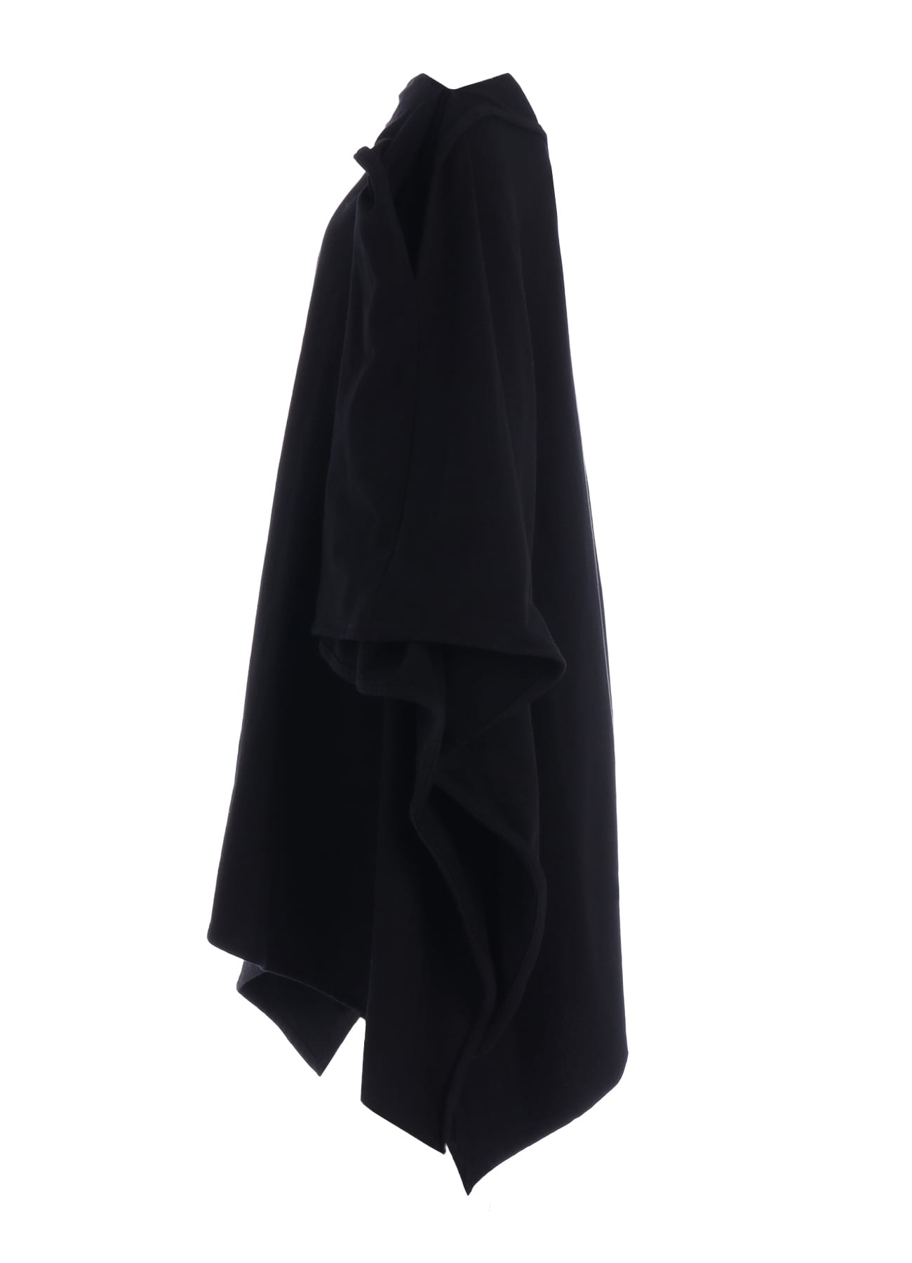 ASYMMETRIC COMBED FLEECE CAPE
