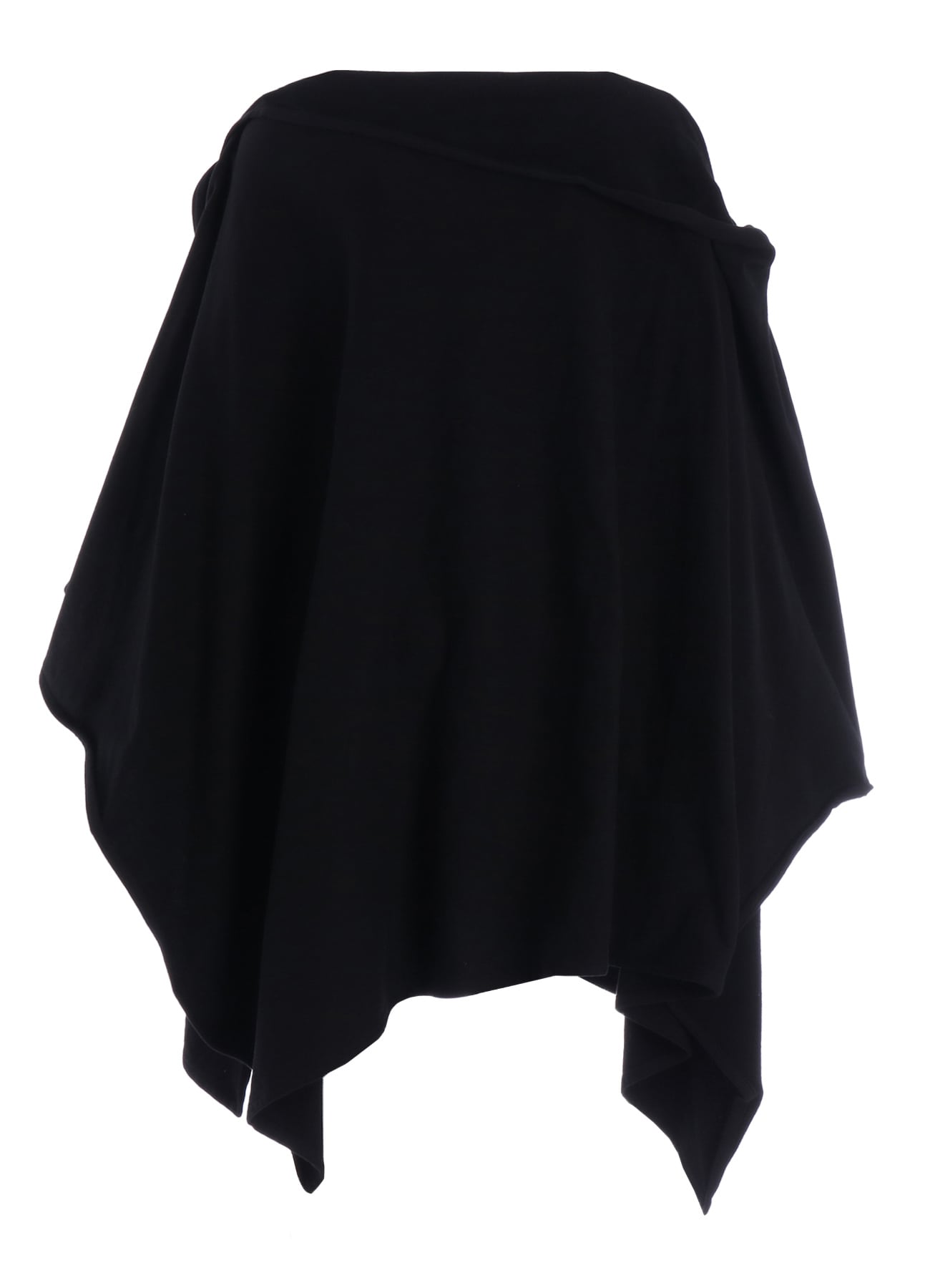ASYMMETRIC COMBED FLEECE CAPE