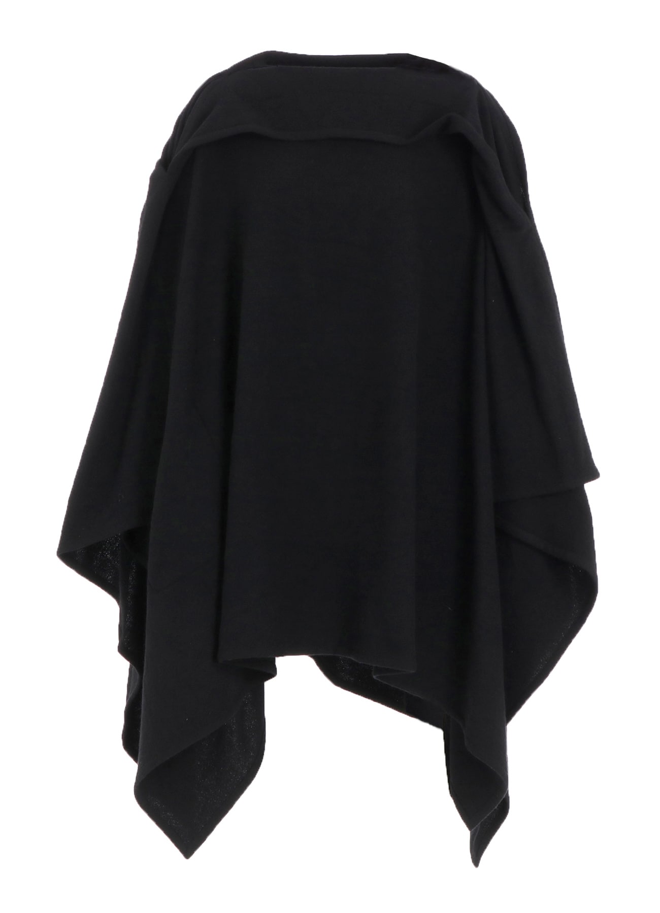 TOP VINTAGE FLANNEL ASYMMETRIC CAPE