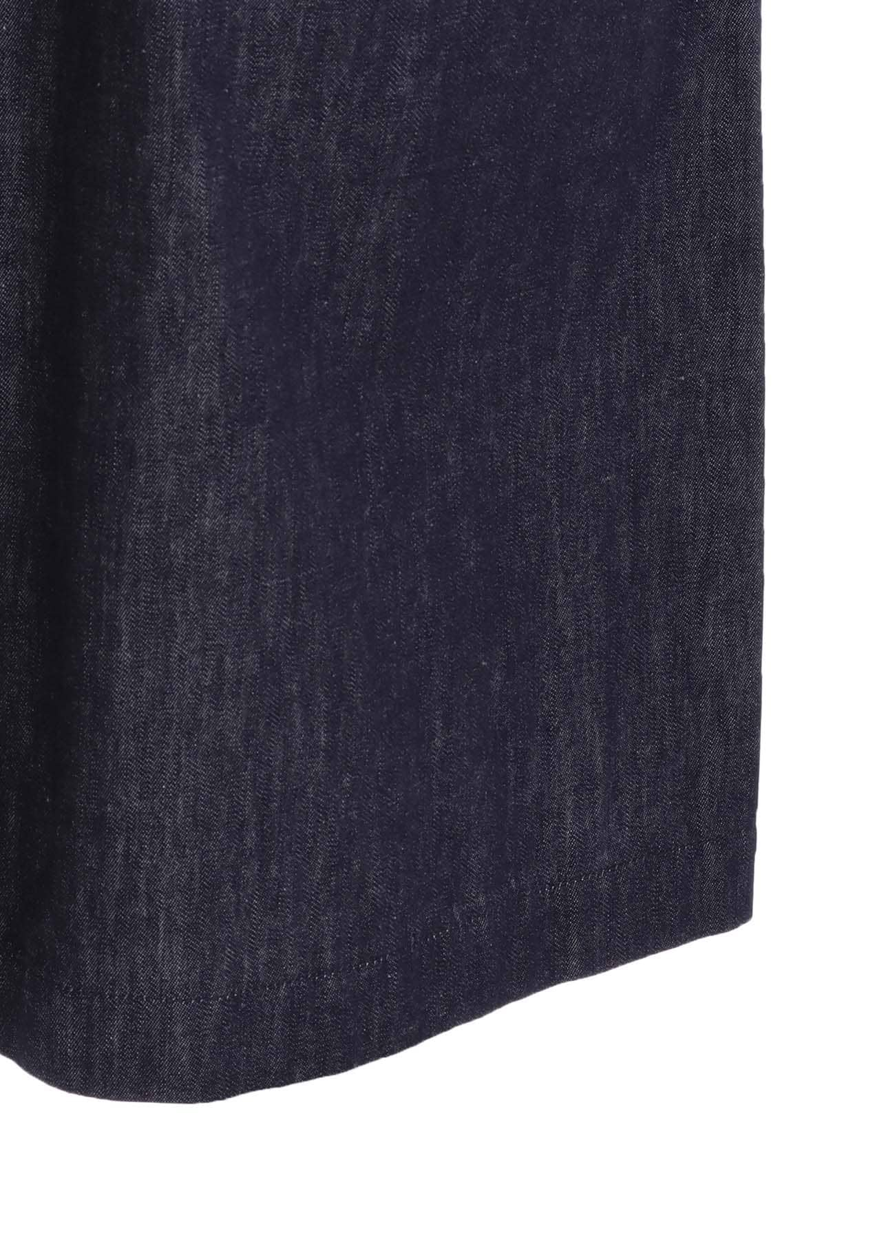 6OZ DENIM GARMENT FINISH 3-BUTTON TAILORED COAT