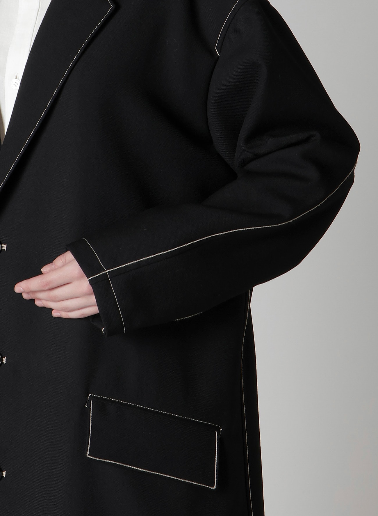 MARINE SAILOR 3-BUTTON TAILORED COAT