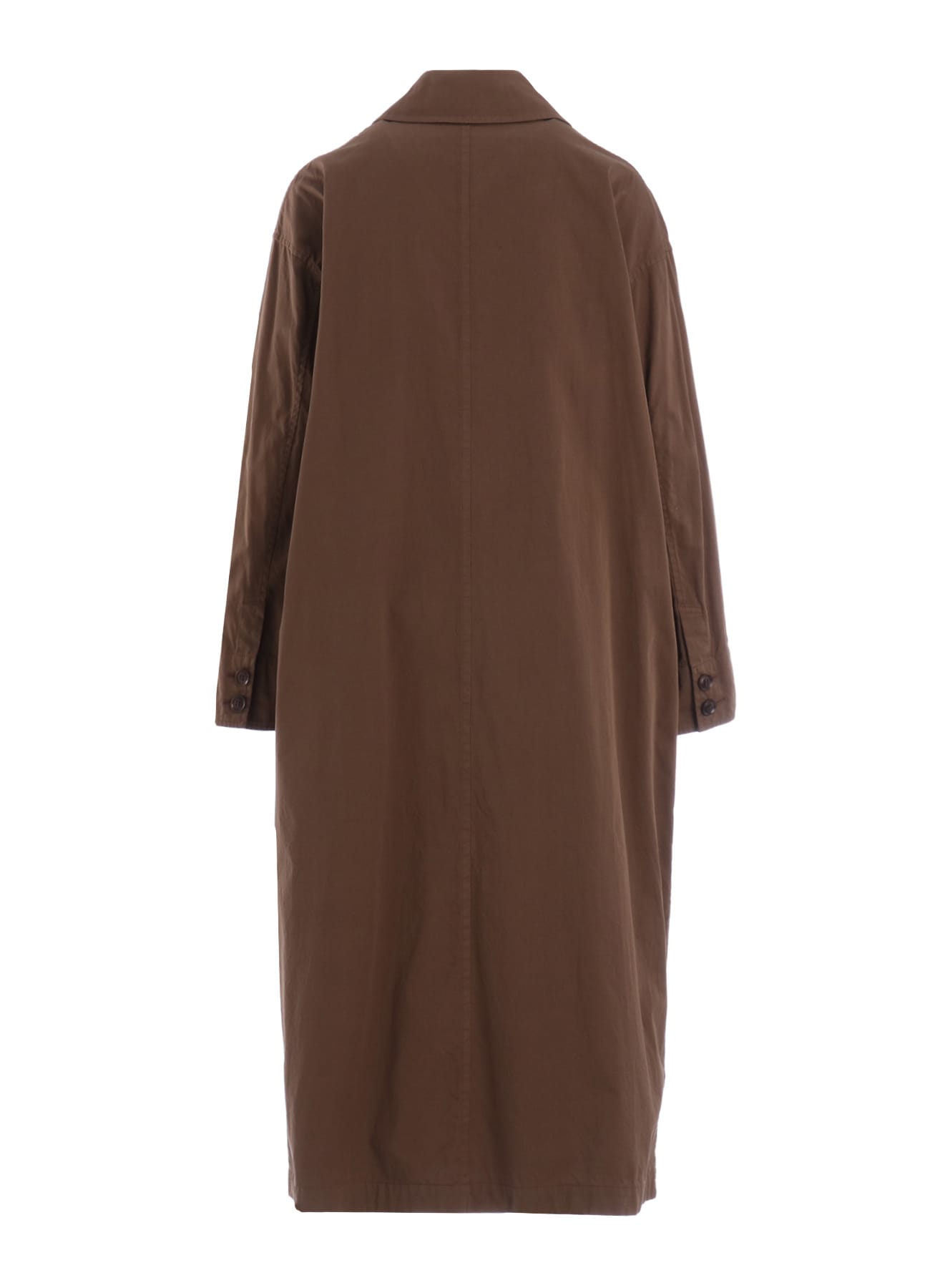 COTTON TWILL GARMENT DYE TURN OVER COLLAR COAT