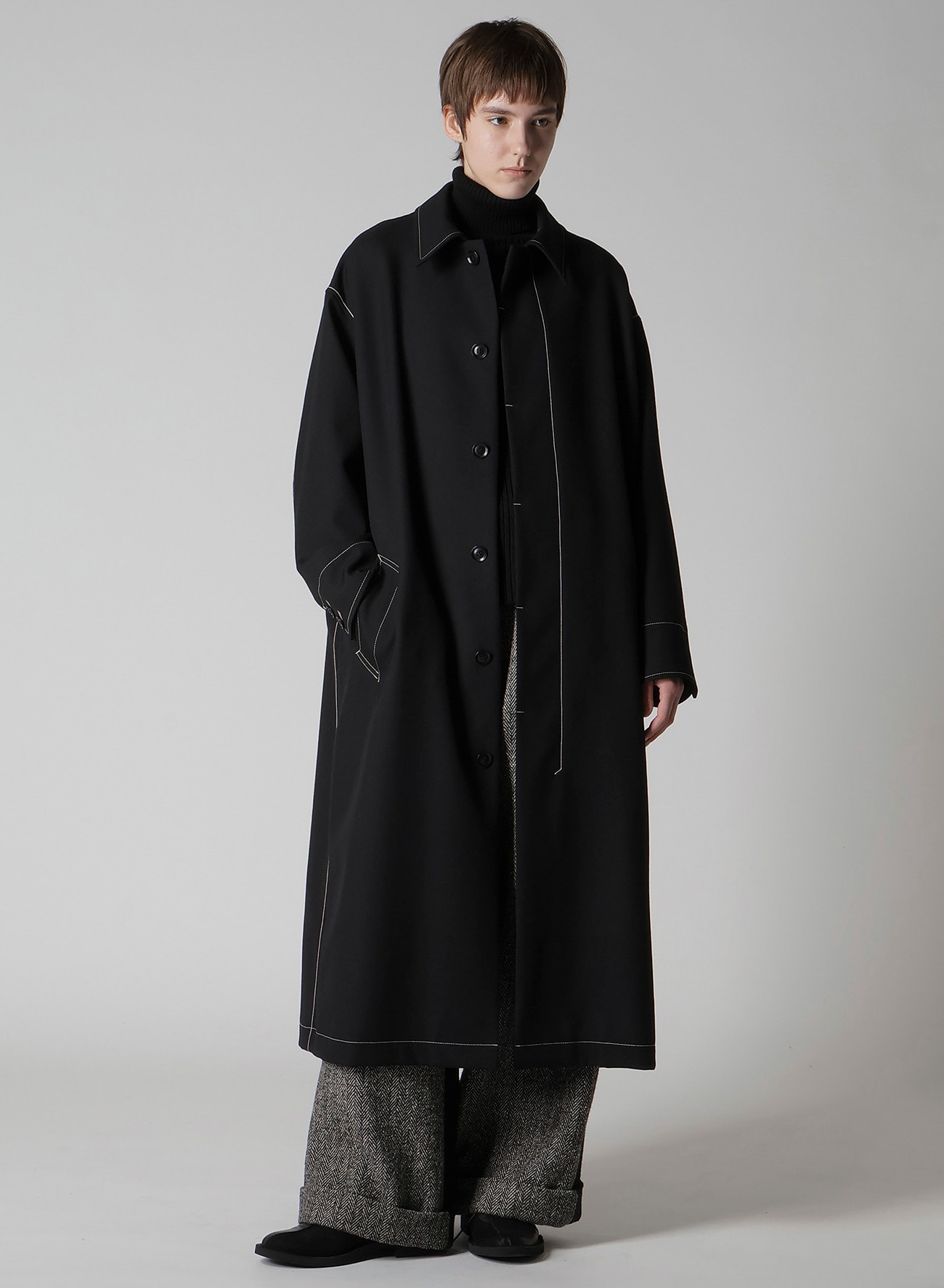 MARINE SAILOR TURN OVER COLLAR COAT