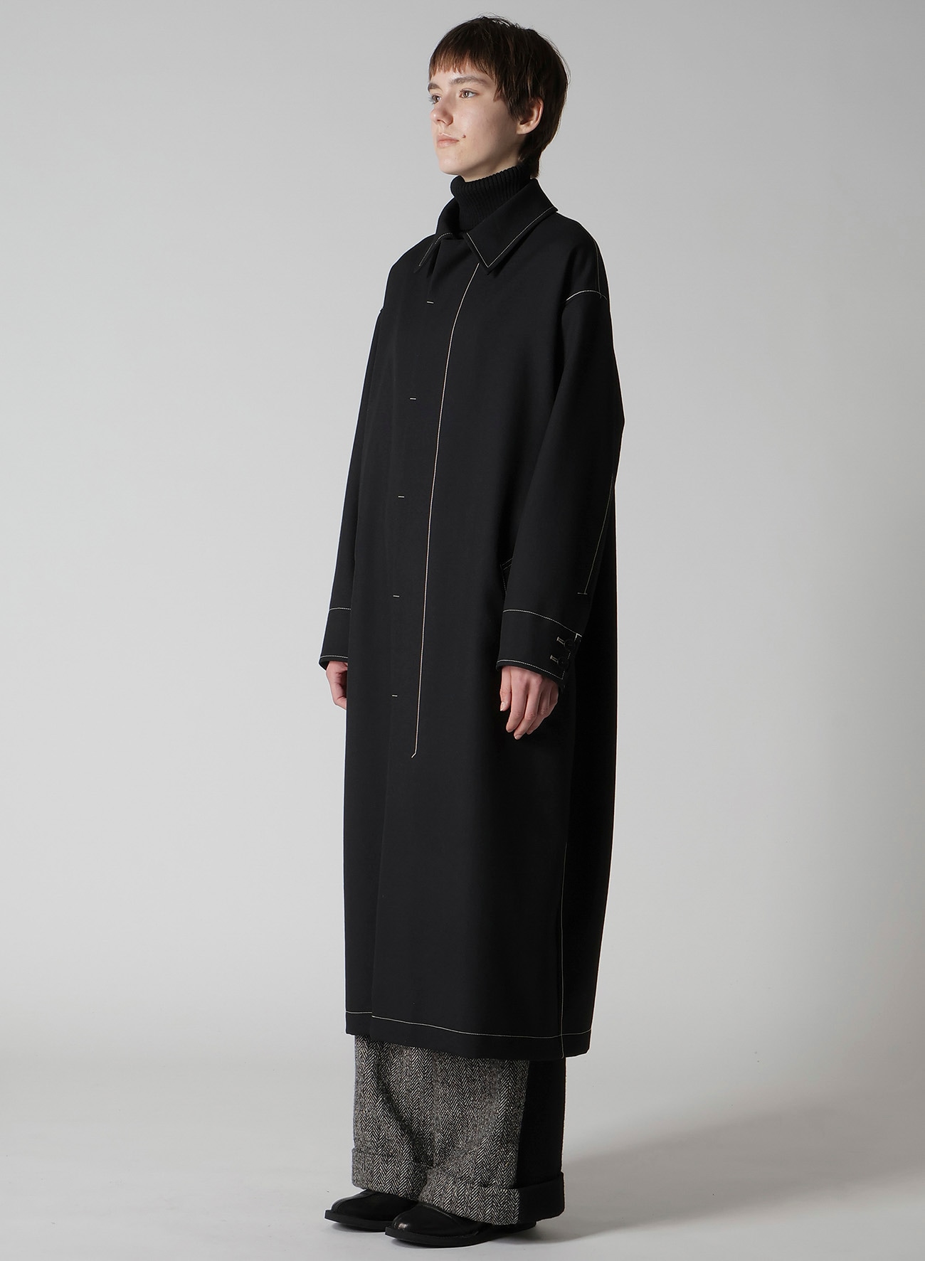 MARINE SAILOR TURN OVER COLLAR COAT
