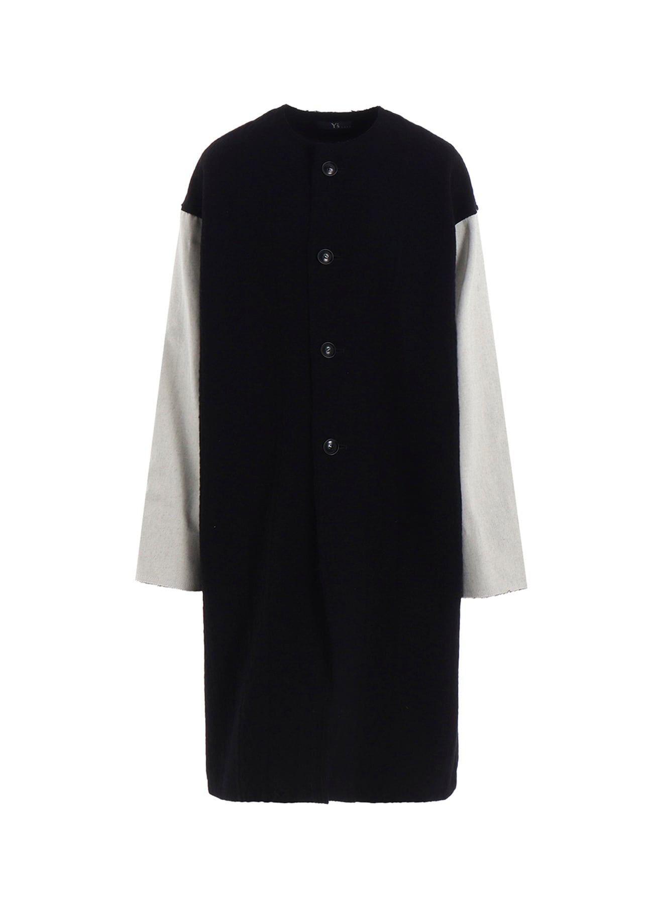 CABLE JQ KNIT COLLERLESS COAT