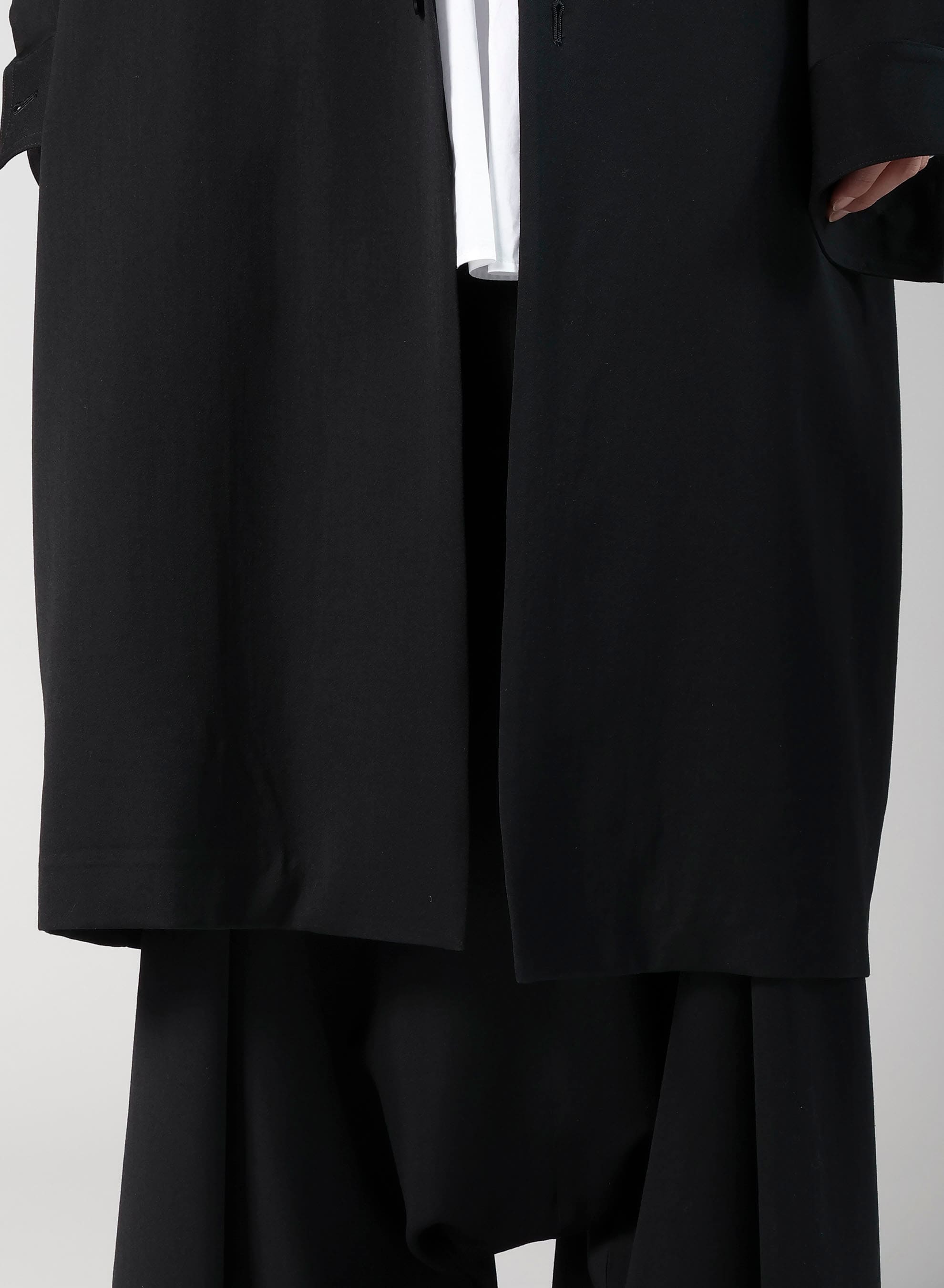 WOOL GABARDINE LONG COAT