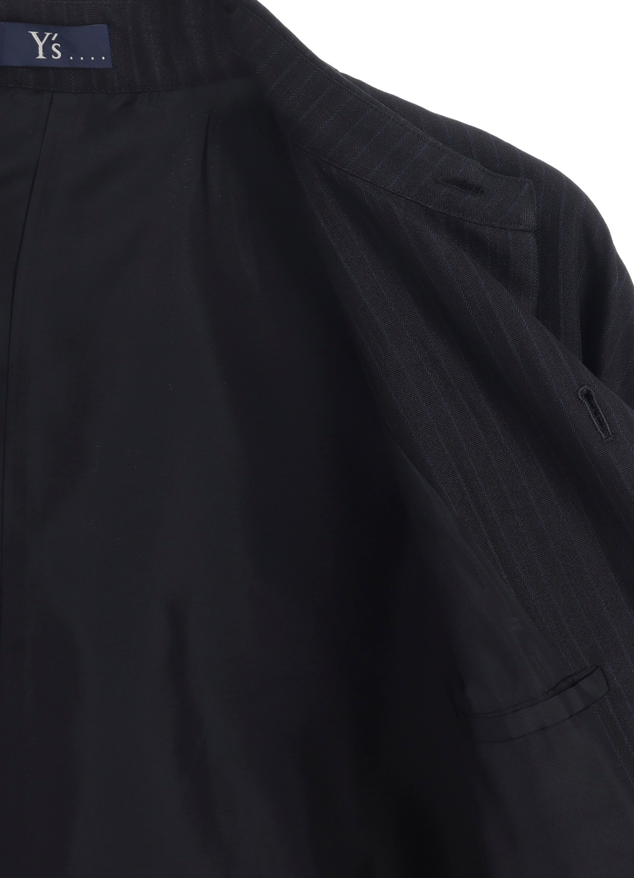 VISCOSE TWEED STRIPE LONG COAT