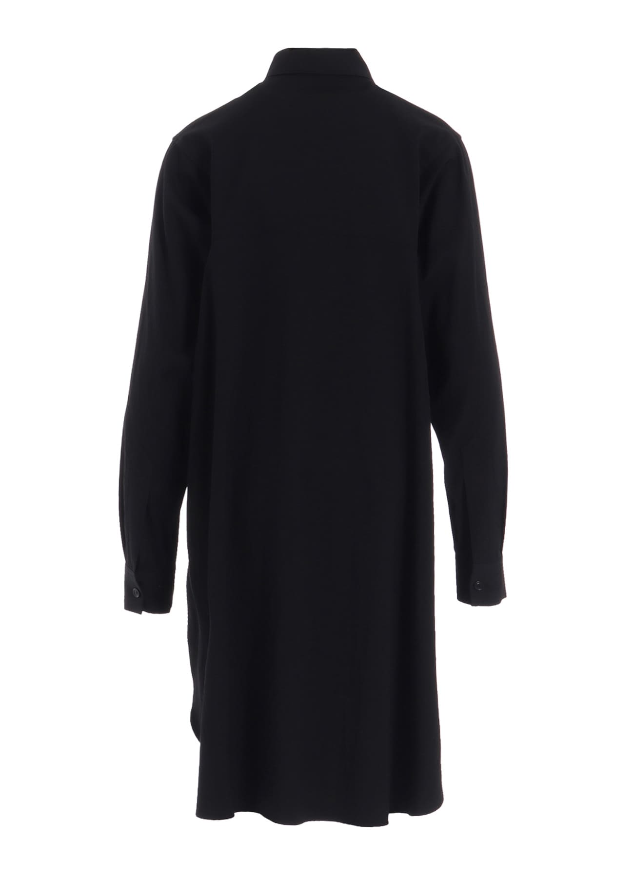 WOOL BREND TWILL MILITARY SHIRT DRESS