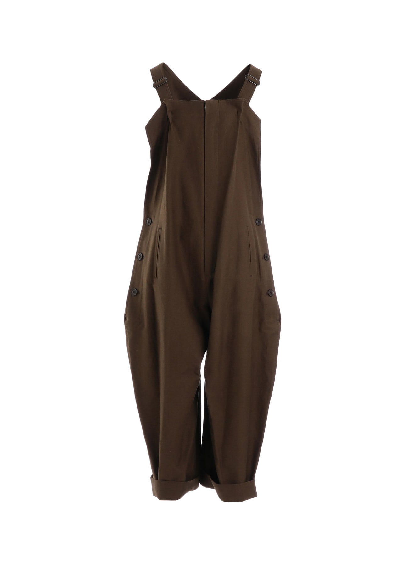 COTTON/FLAX MOLESKIN OVERALLS