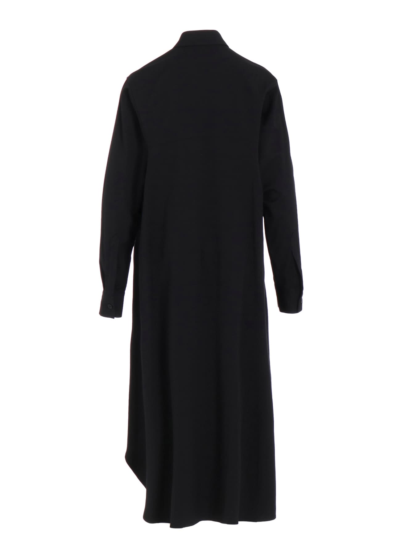 WOOL BREND TWILL MILITARY LONG DRESS