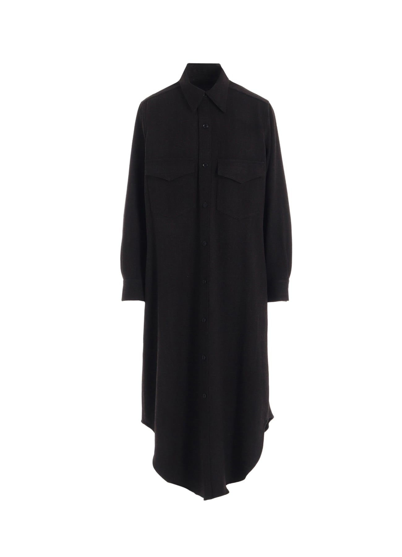 W/NY HERRINGBONE MILITARY LONG DRESS