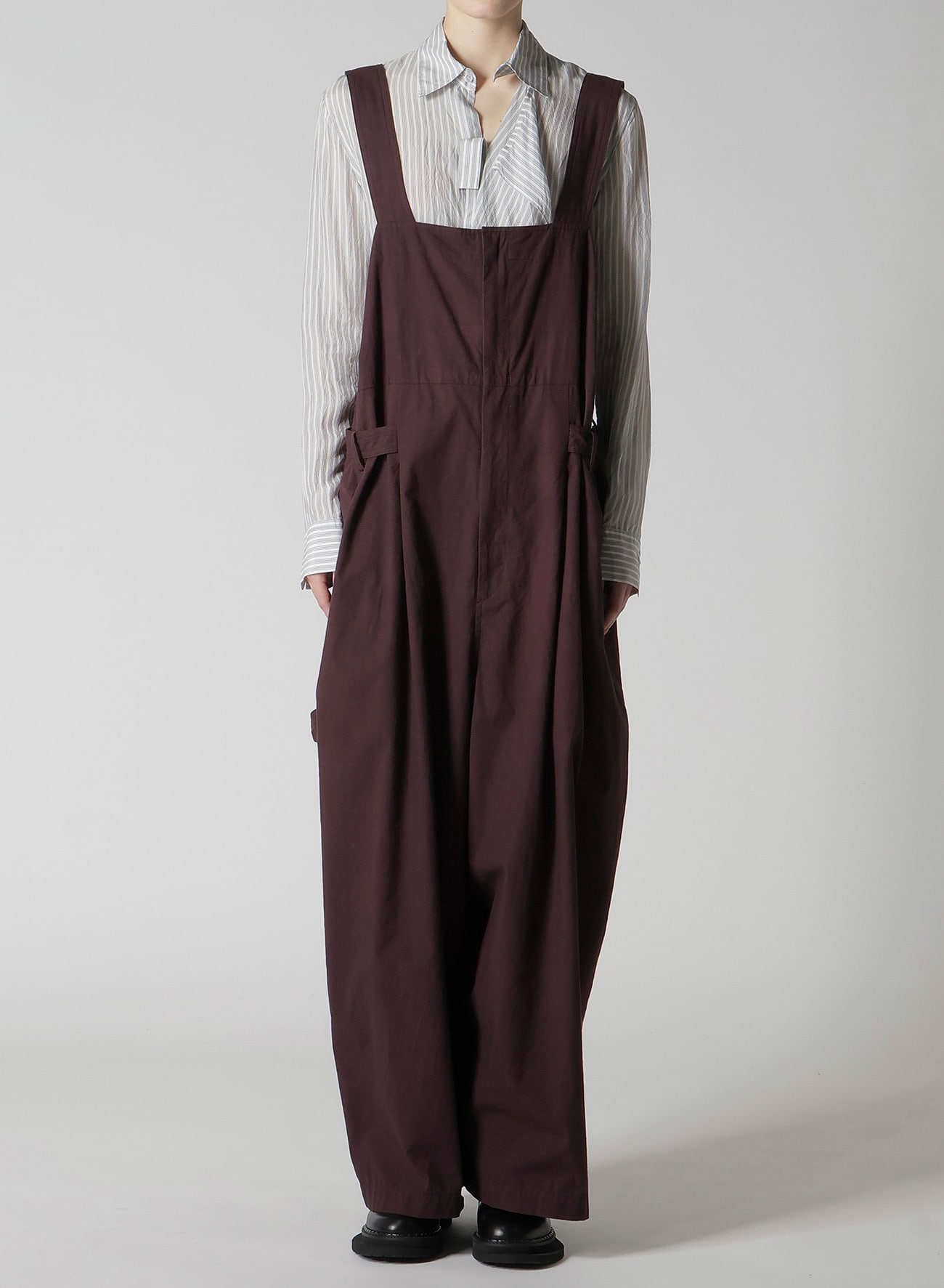 【3/18迄価格★】ヨウジヤマモト オーバーオール yohji yamamoto - pour homme オーバーオールシワギャバ / HX