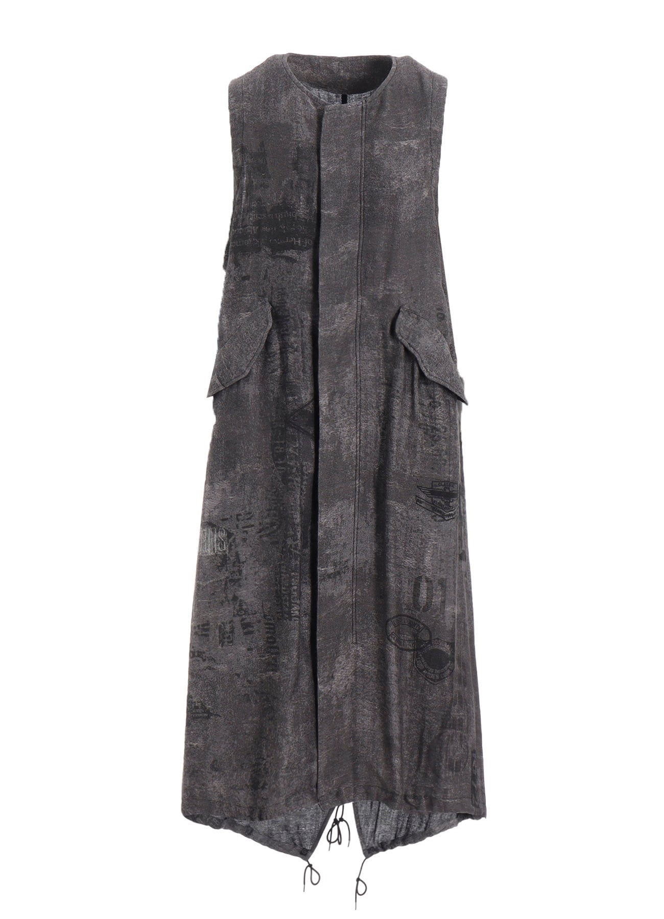 PATCH DESIGN PRINT FISH TAIL DRESS