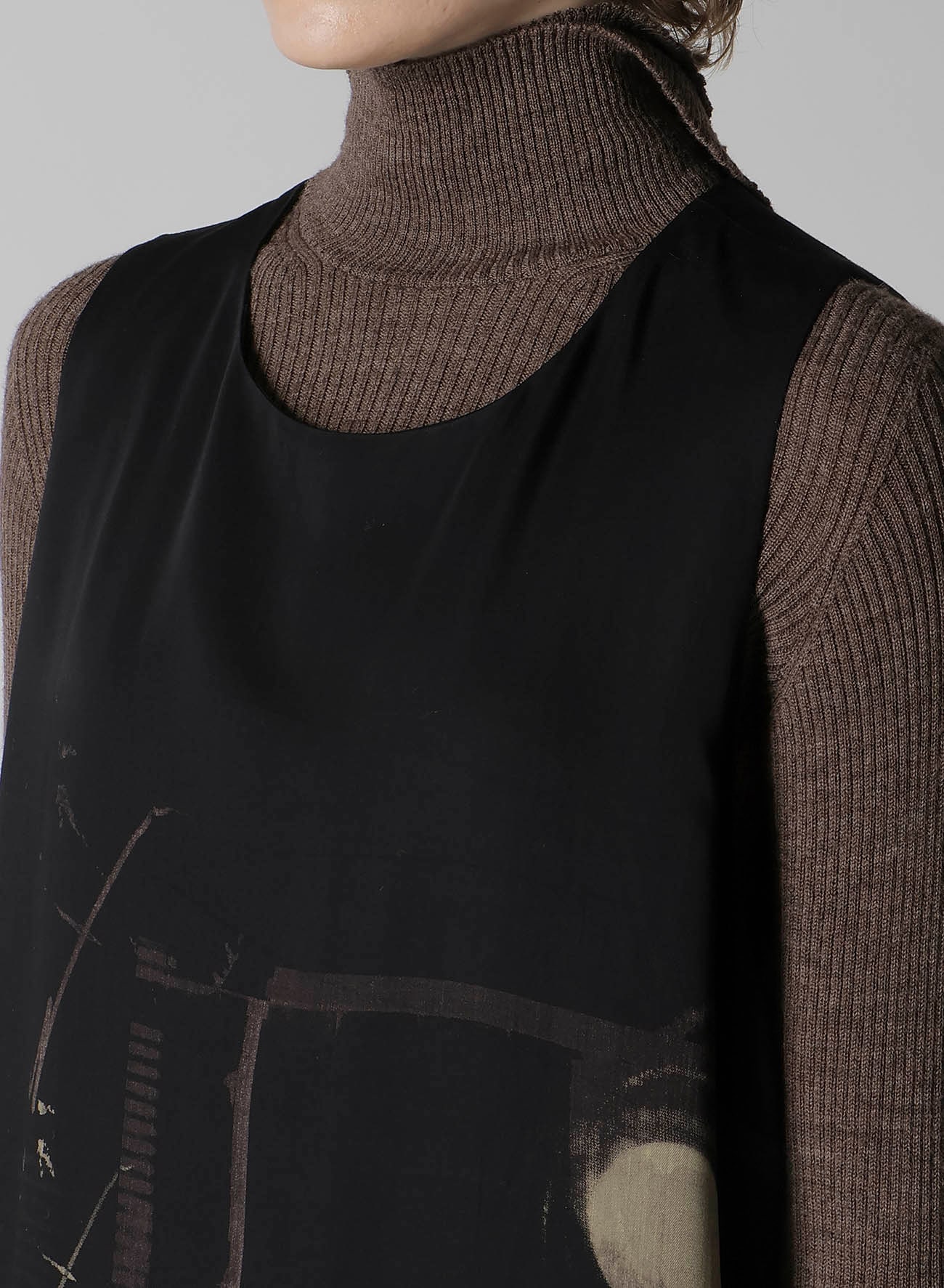 DUNGEREE TWILL SLEEVELESS DRESS