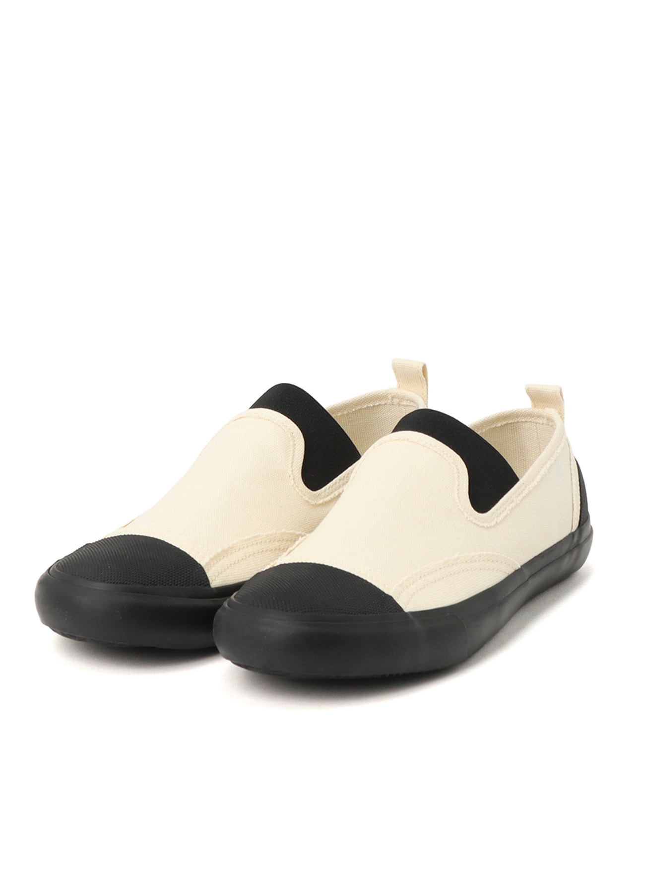 COTTON CANVAS SLIP ONS(23 Off White): Y's｜THE SHOP YOHJI