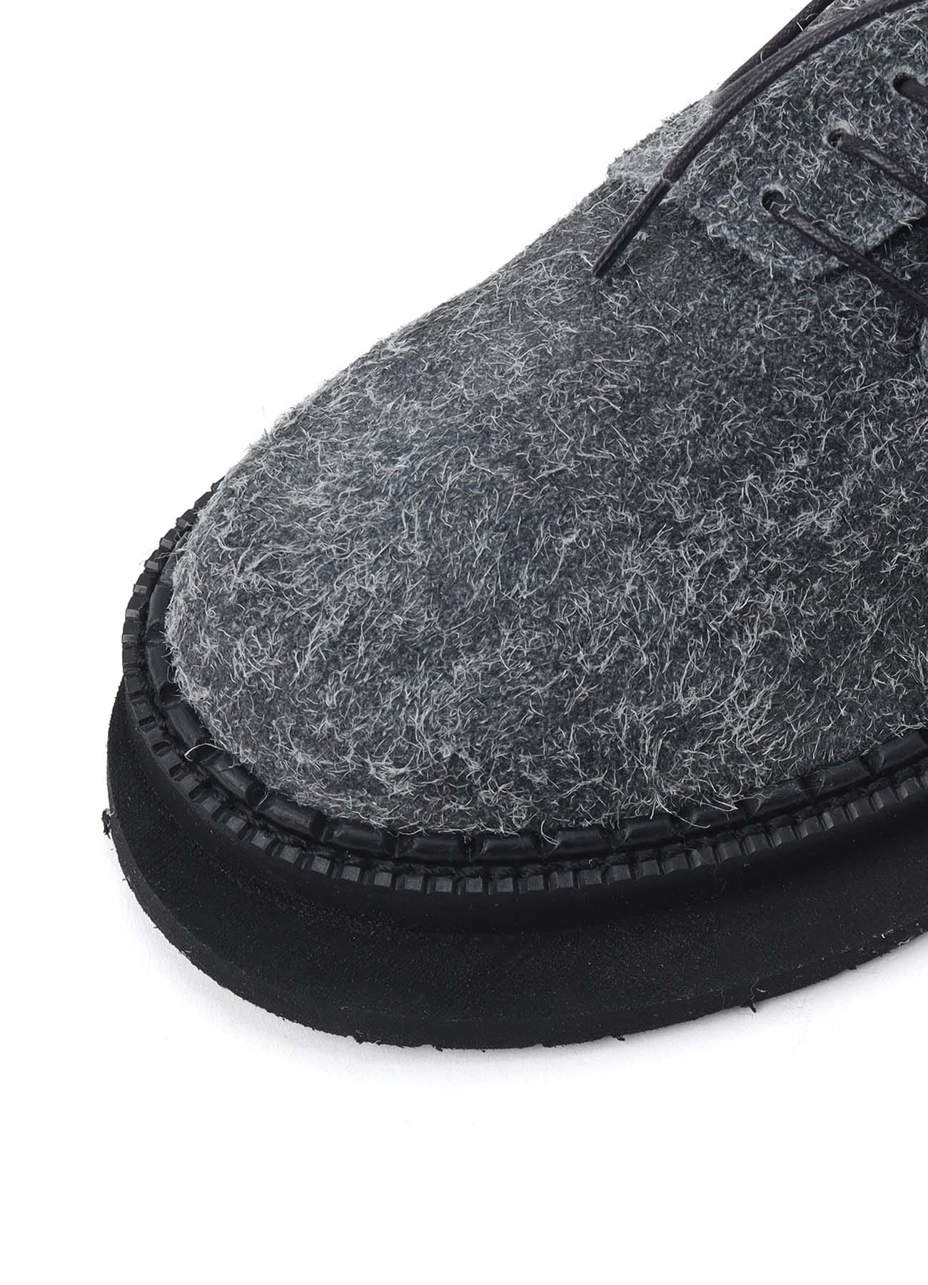 BRUSHED SUEDE TWISTED SHOES