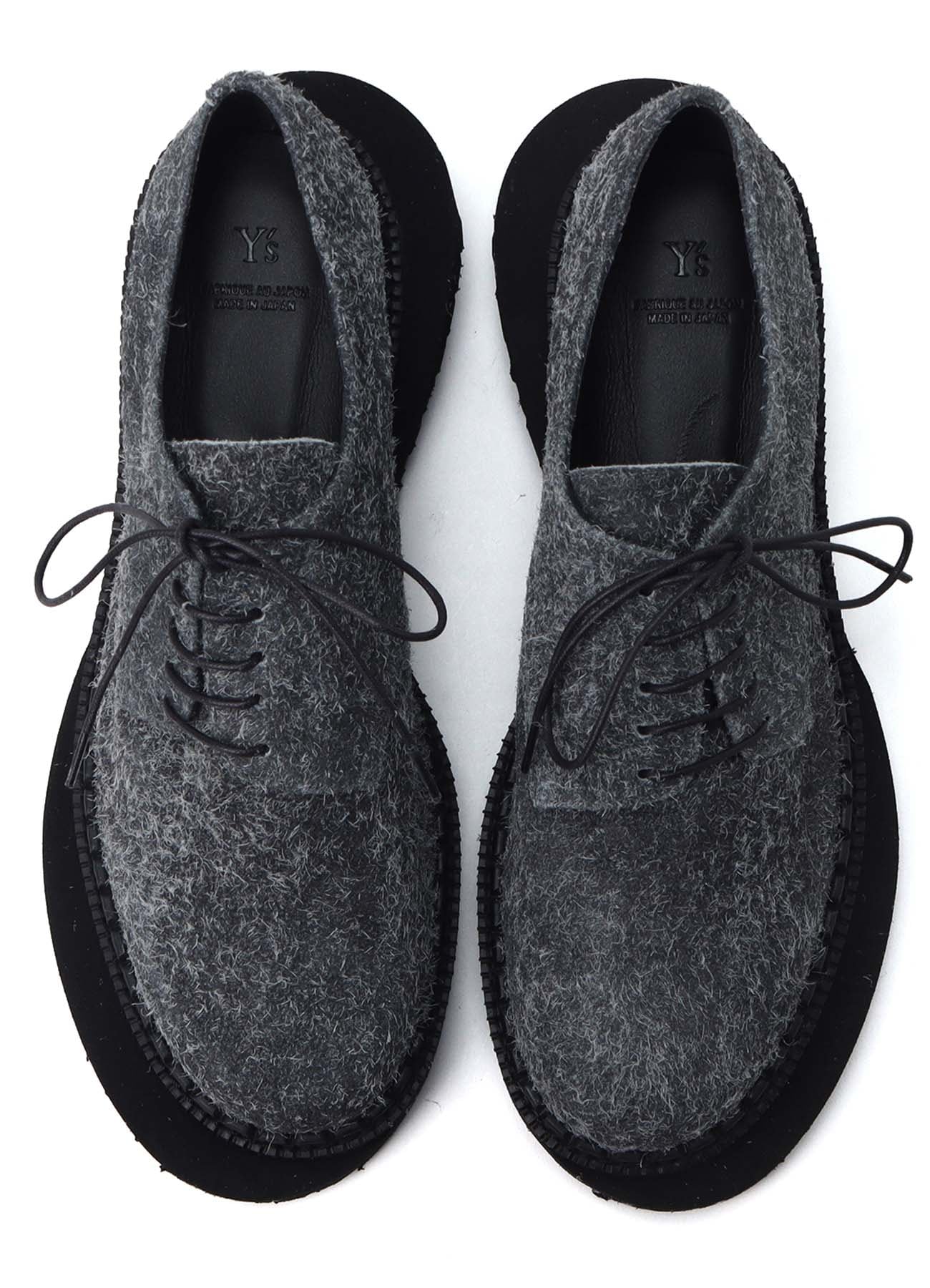 BRUSHED SUEDE TWISTED SHOES