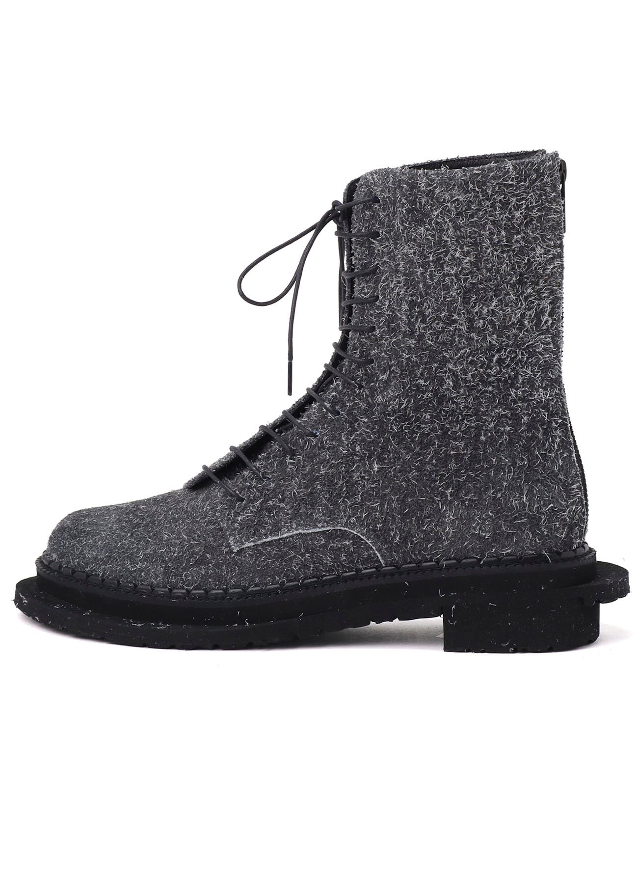 BRUSHED SUEDE TWISTED BOOTS