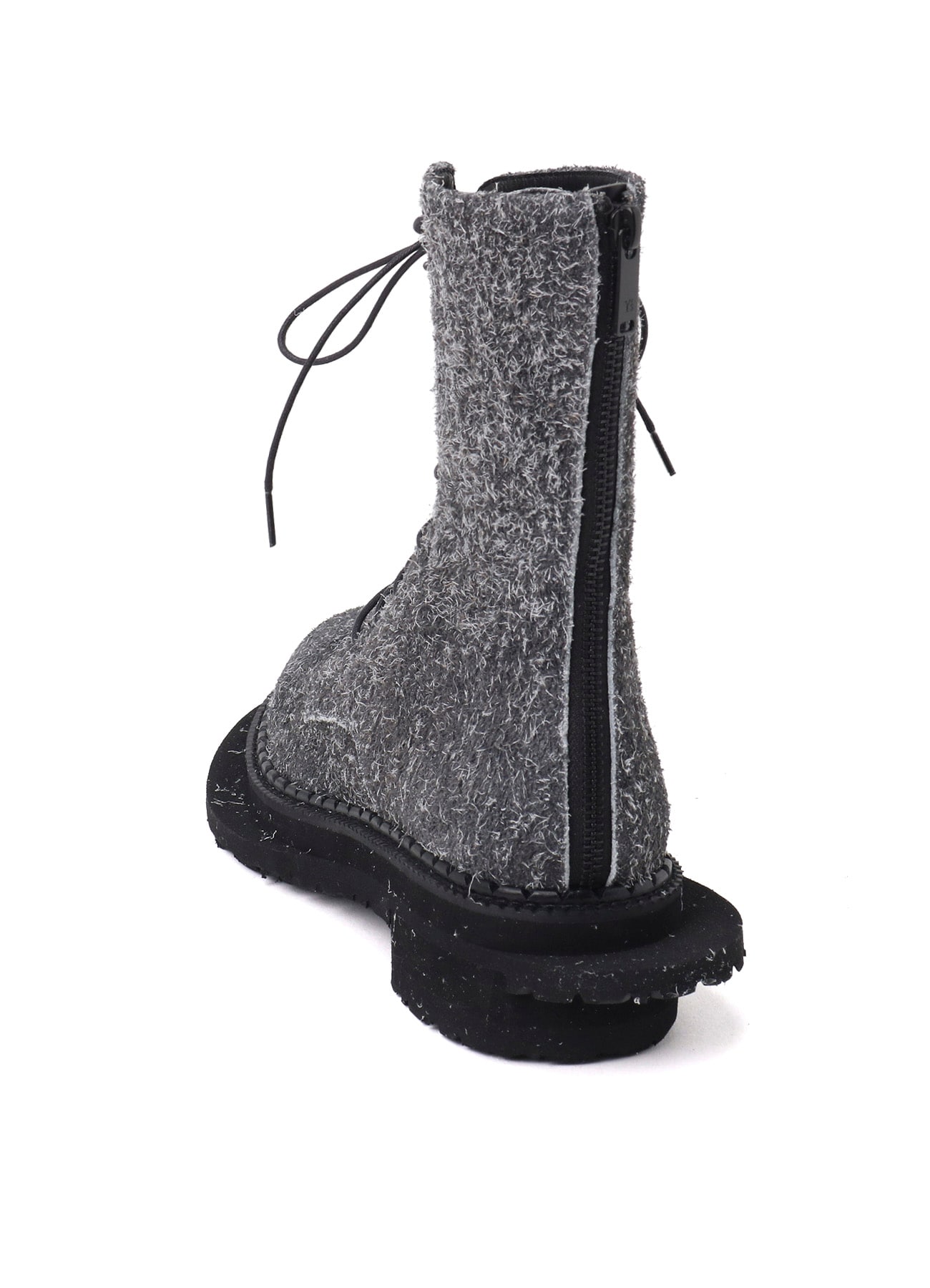 BRUSHED SUEDE TWISTED BOOTS