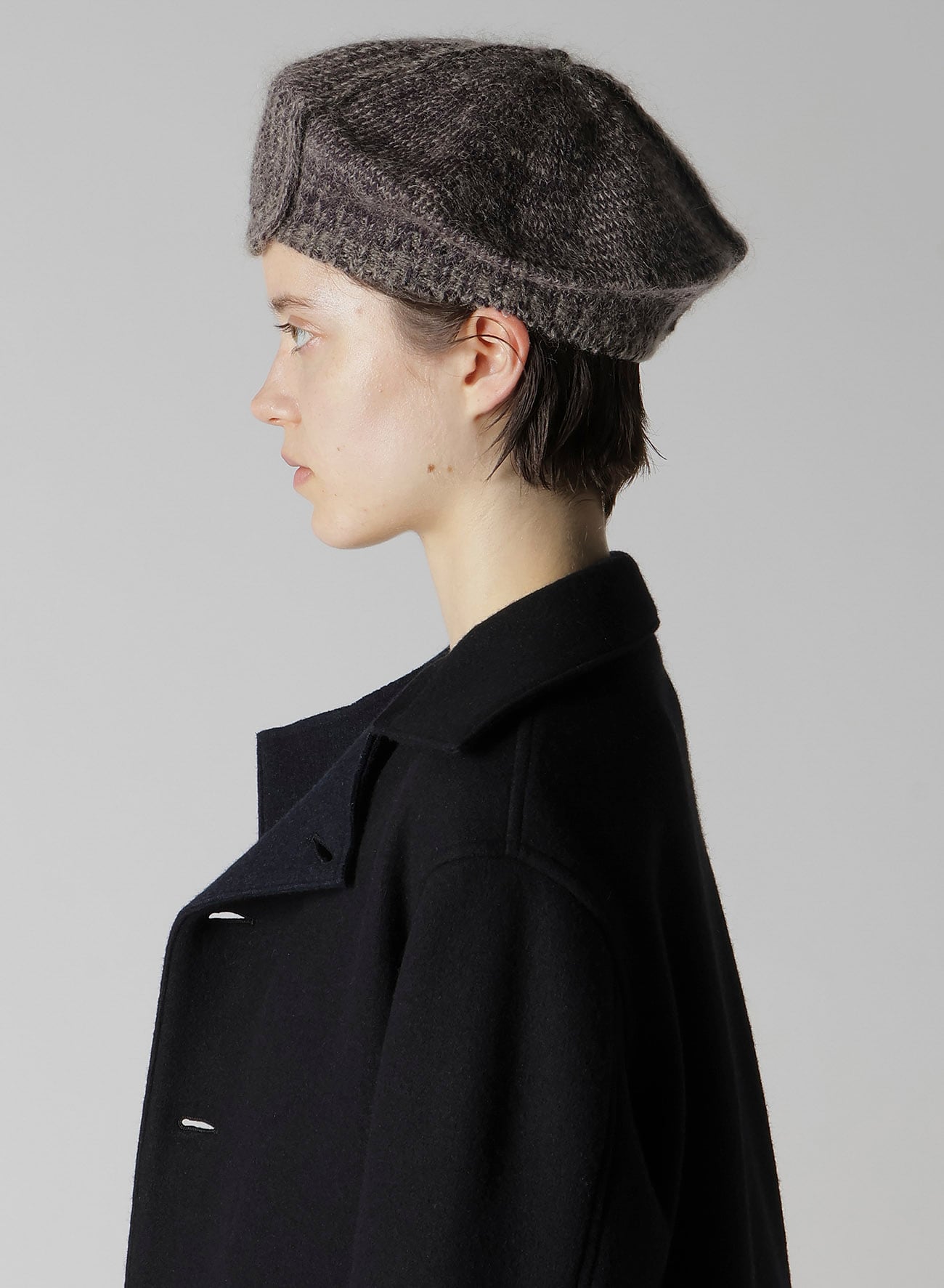 MAHAIR WOOL COMBINATION BERET