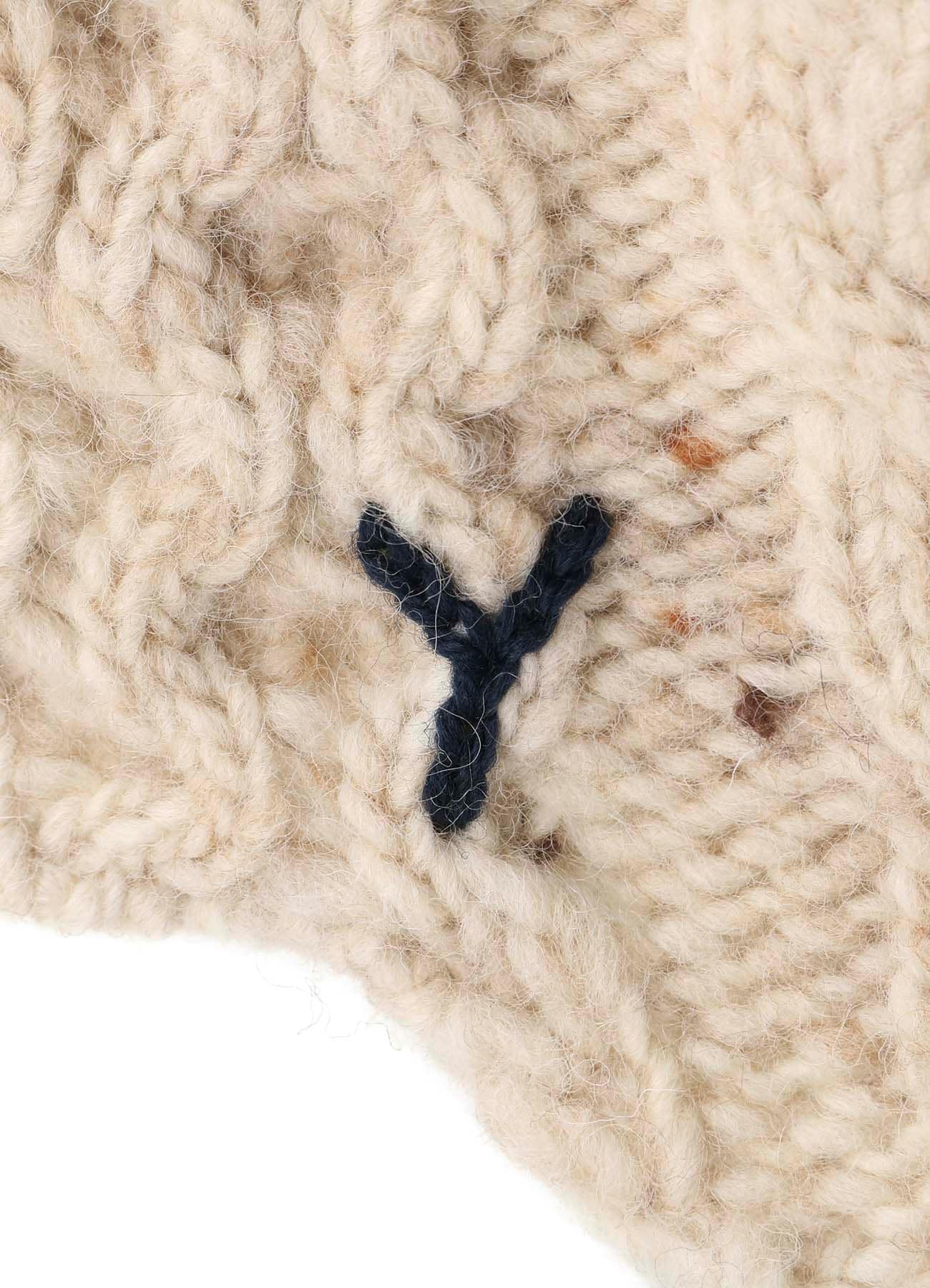 SLUB WOOL BEANIE W/ EAR FLAP