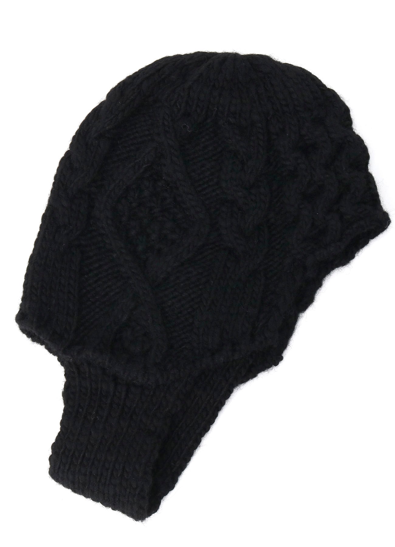 SLUB WOOL BEANIE W/ EAR FLAP