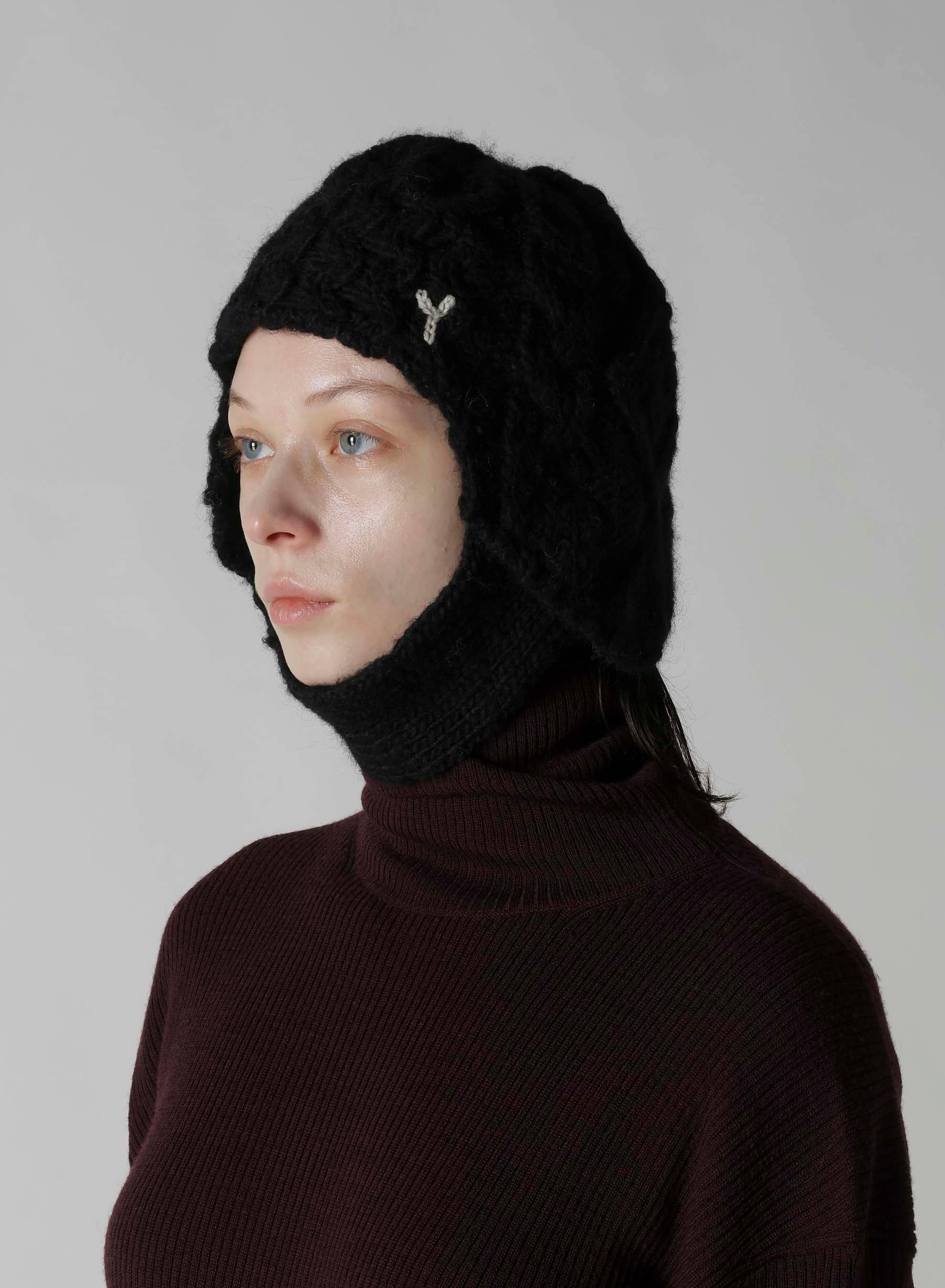 SLUB WOOL BEANIE W/ EAR FLAP