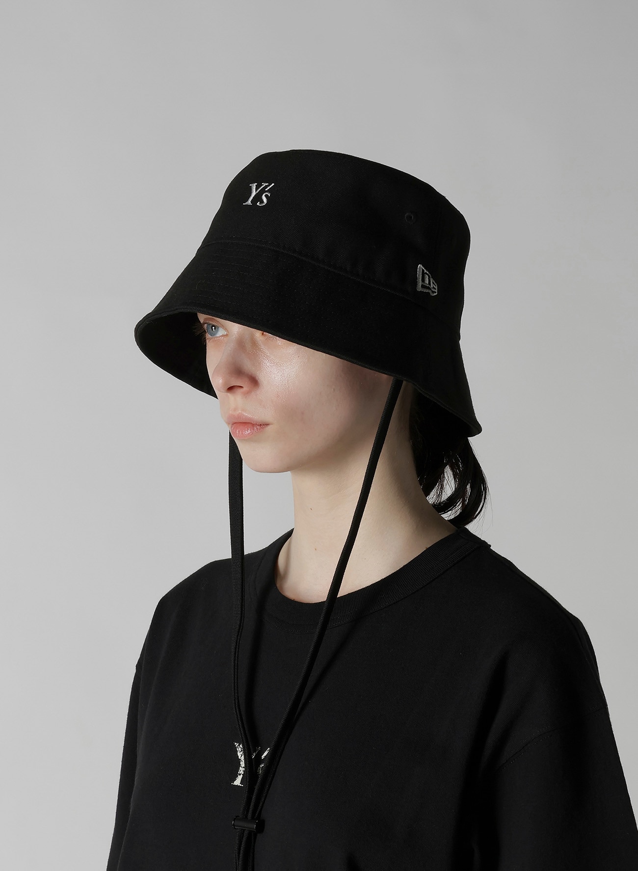 Y's × New Era BUCKET01 SAILOR BRIM(FREE SIZE Black): Y's