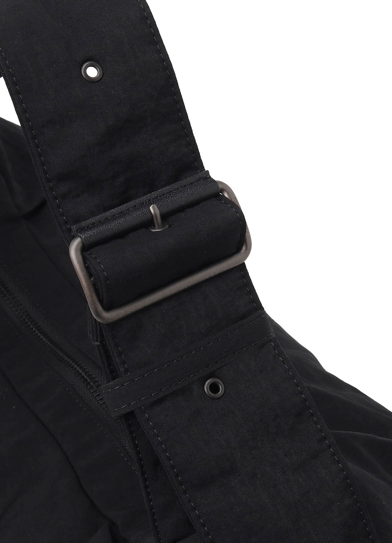 NYLON WASHER TWILL BOX SHOULDER BAG