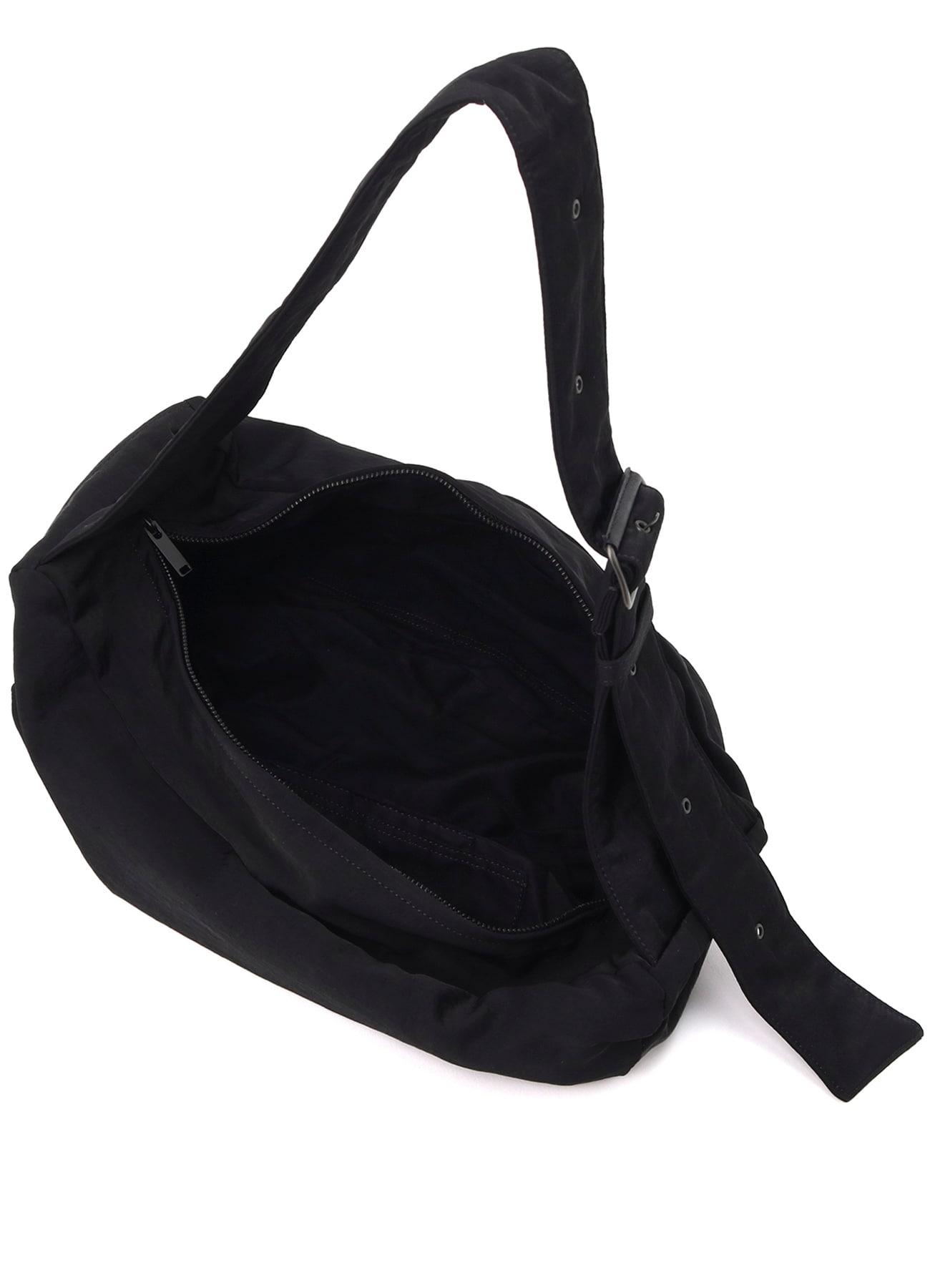 NYLON WASHER TWILL BOX SHOULDER BAG