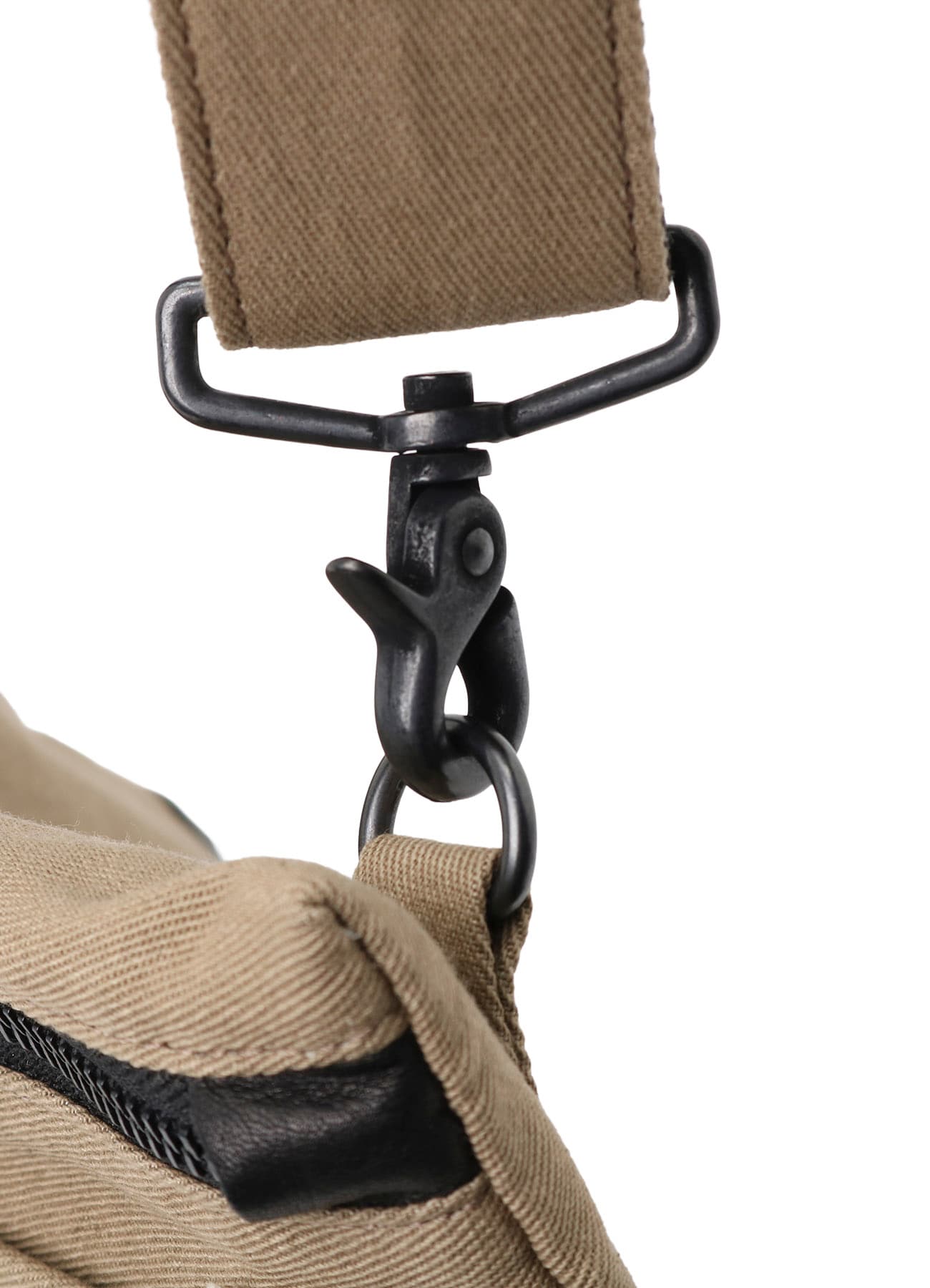 COTTON LINEN TWILL / LEATHER SACOCHE