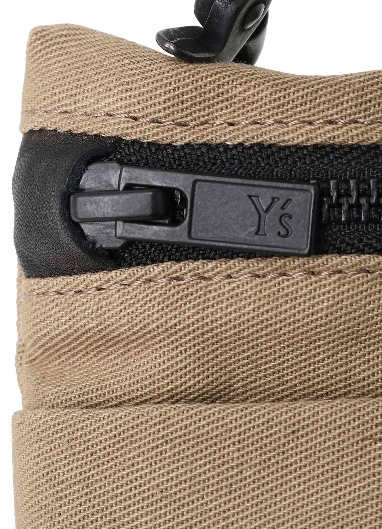 COTTON LINEN TWILL / LEATHER SACOCHE