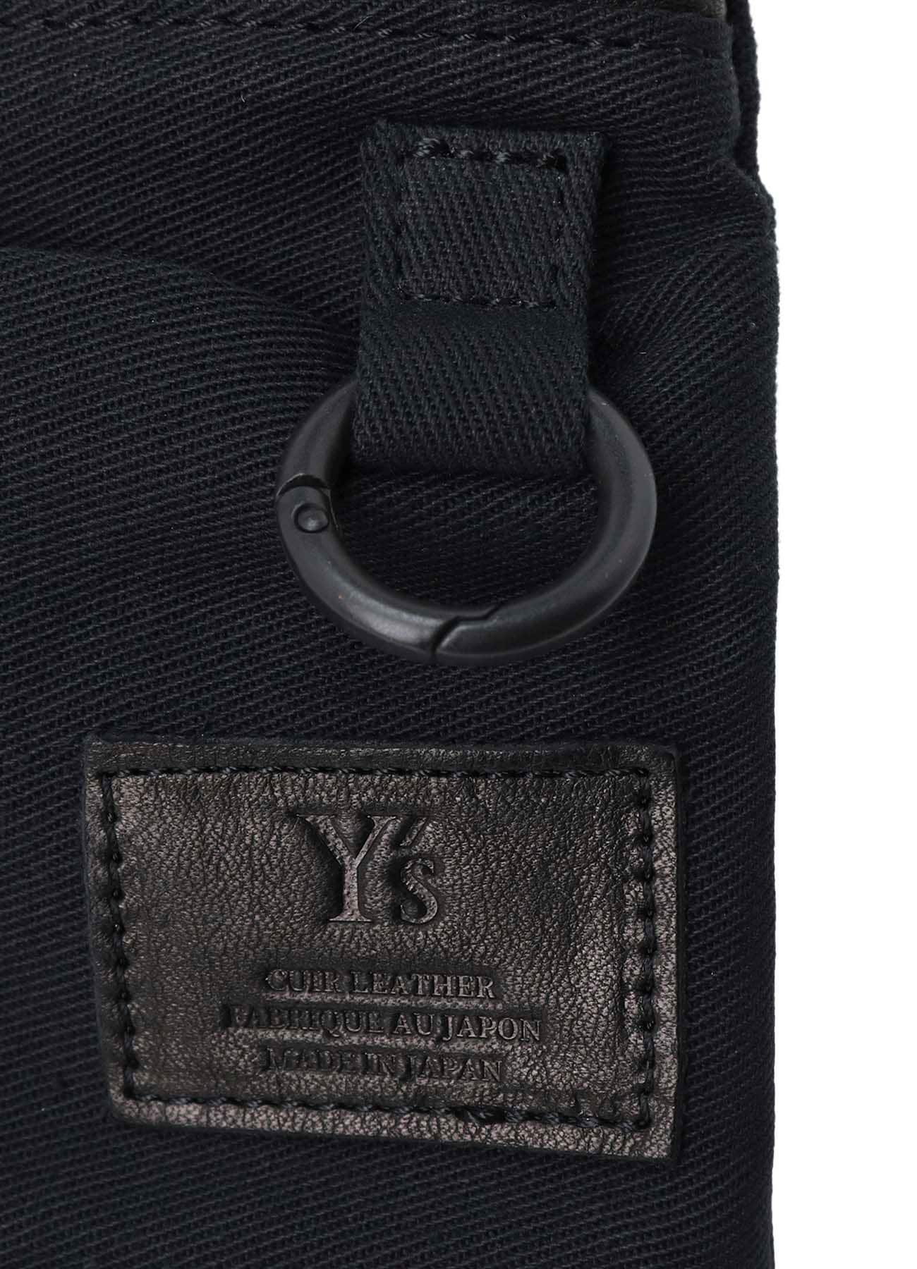 COTTON LINEN TWILL / LEATHER SACOCHE