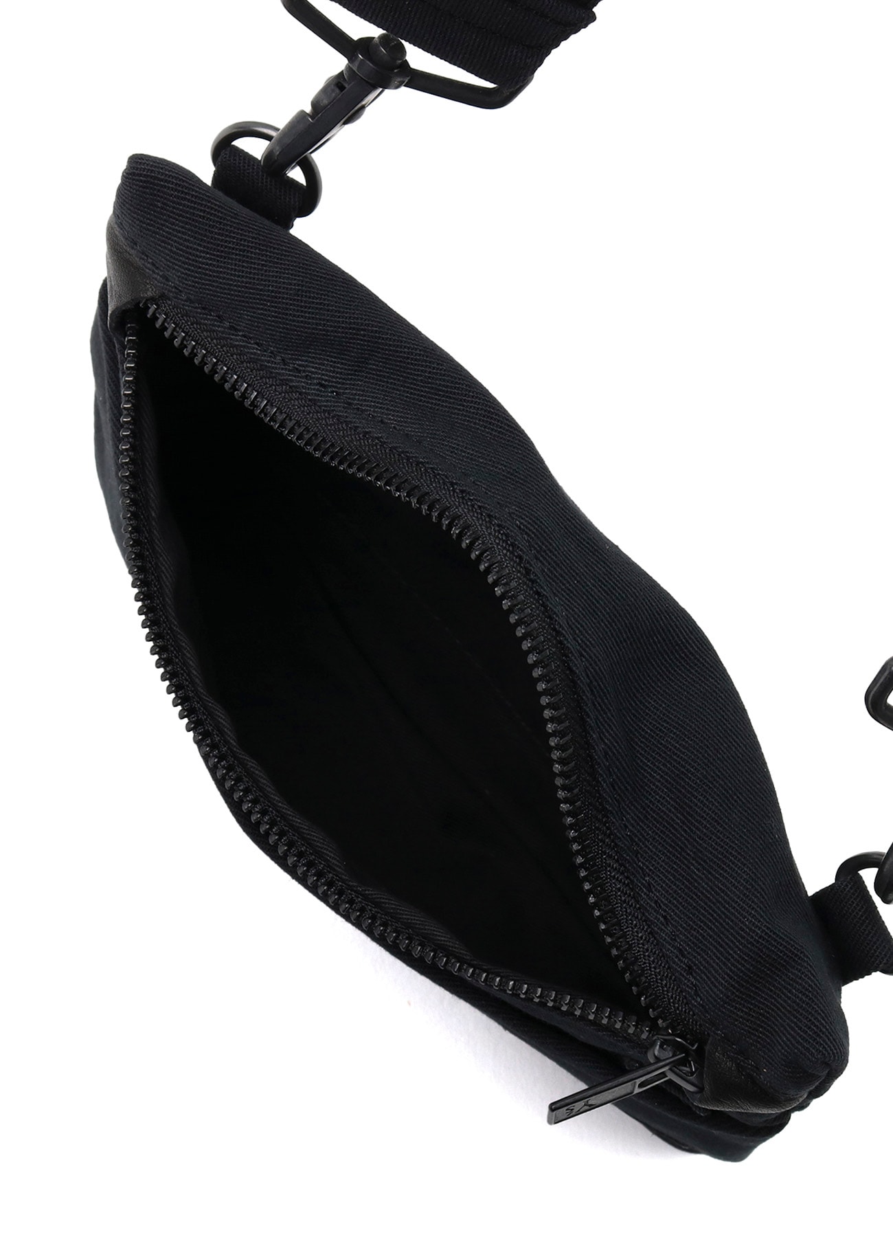 COTTON LINEN TWILL / LEATHER SACOCHE