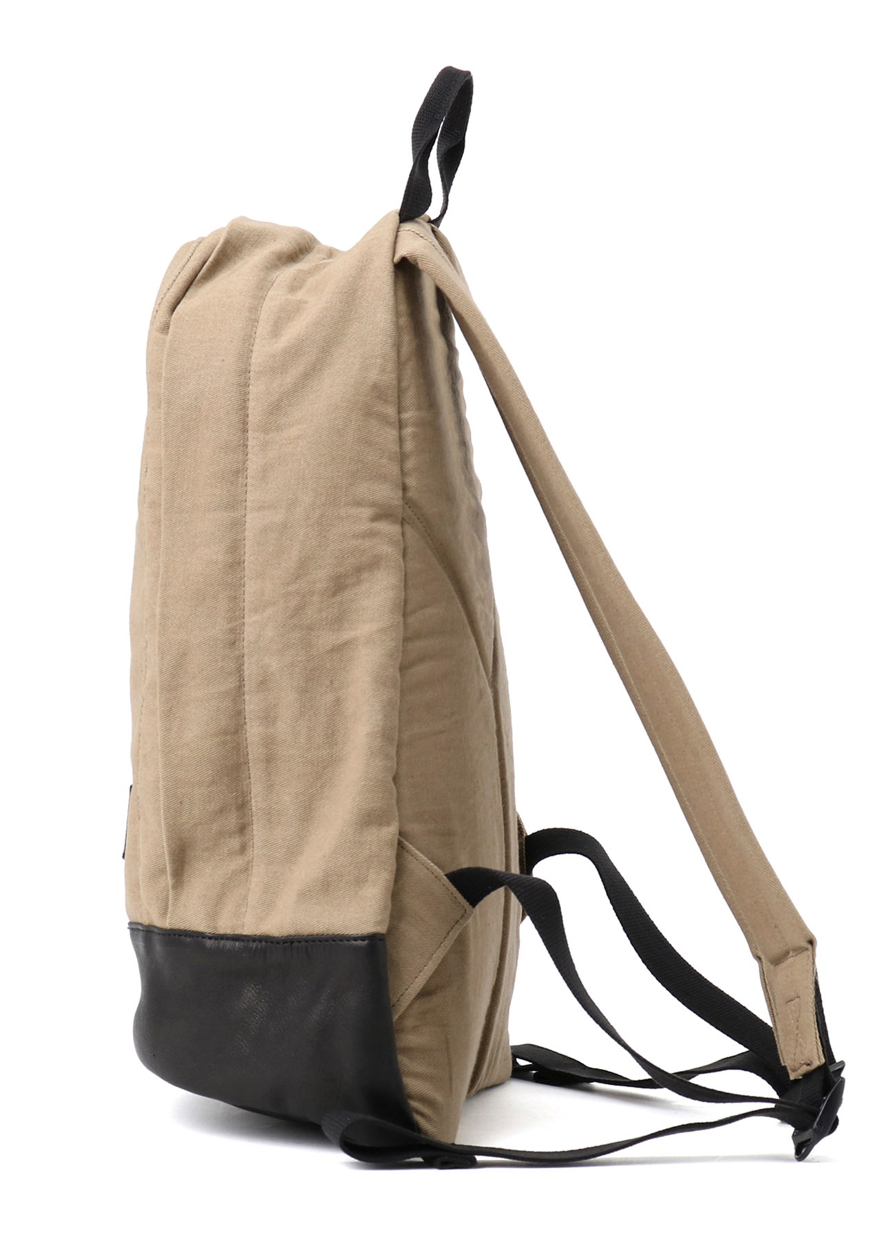 COTTON LINEN TWILL / LEATHER BACKPACK(FREE SIZE Beige): Y's