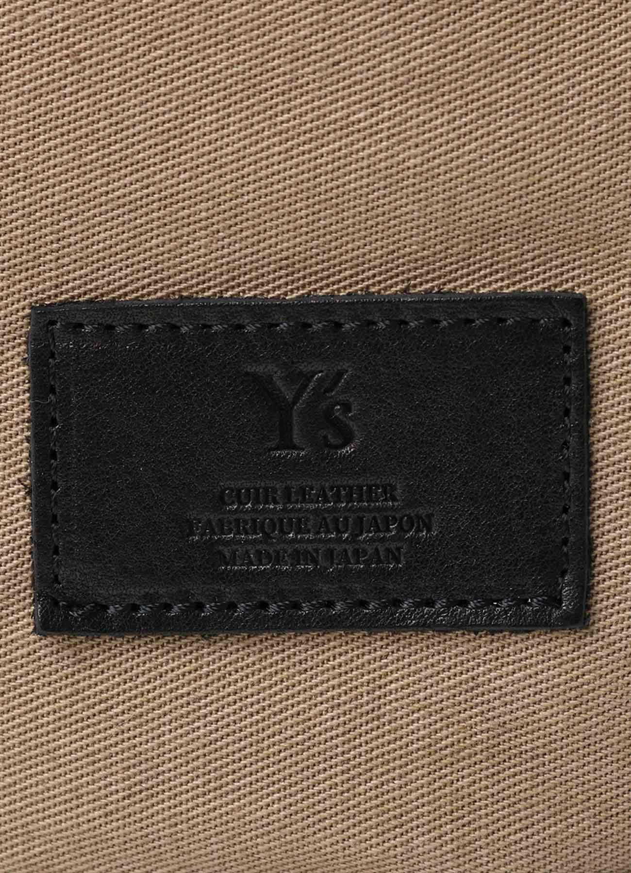COTTON LINEN TWILL / LEATHER BACKPACK(FREE SIZE Beige): Y's