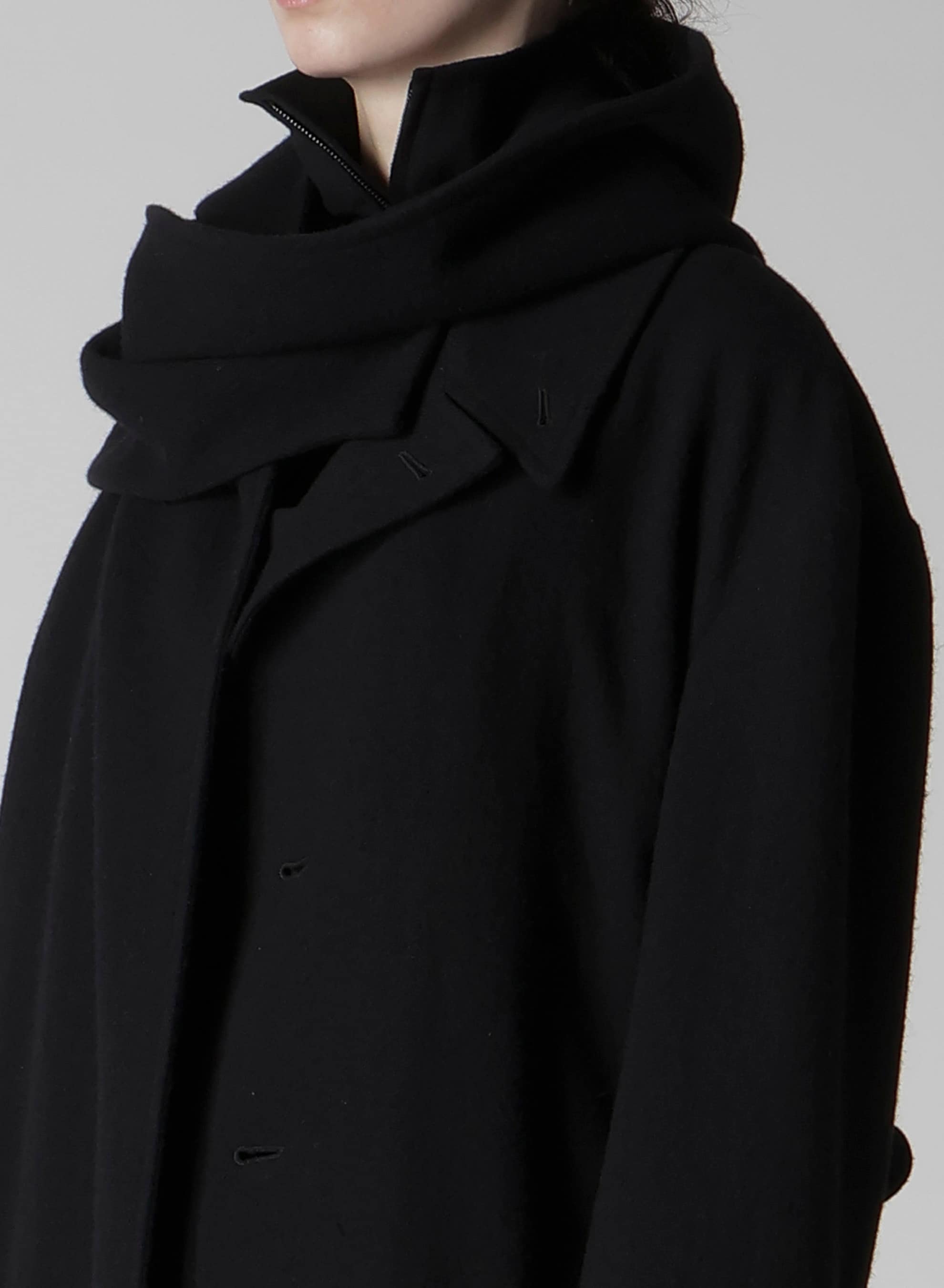 TOP VINTAGE FLANNEL HOODIE SCARF JACKET