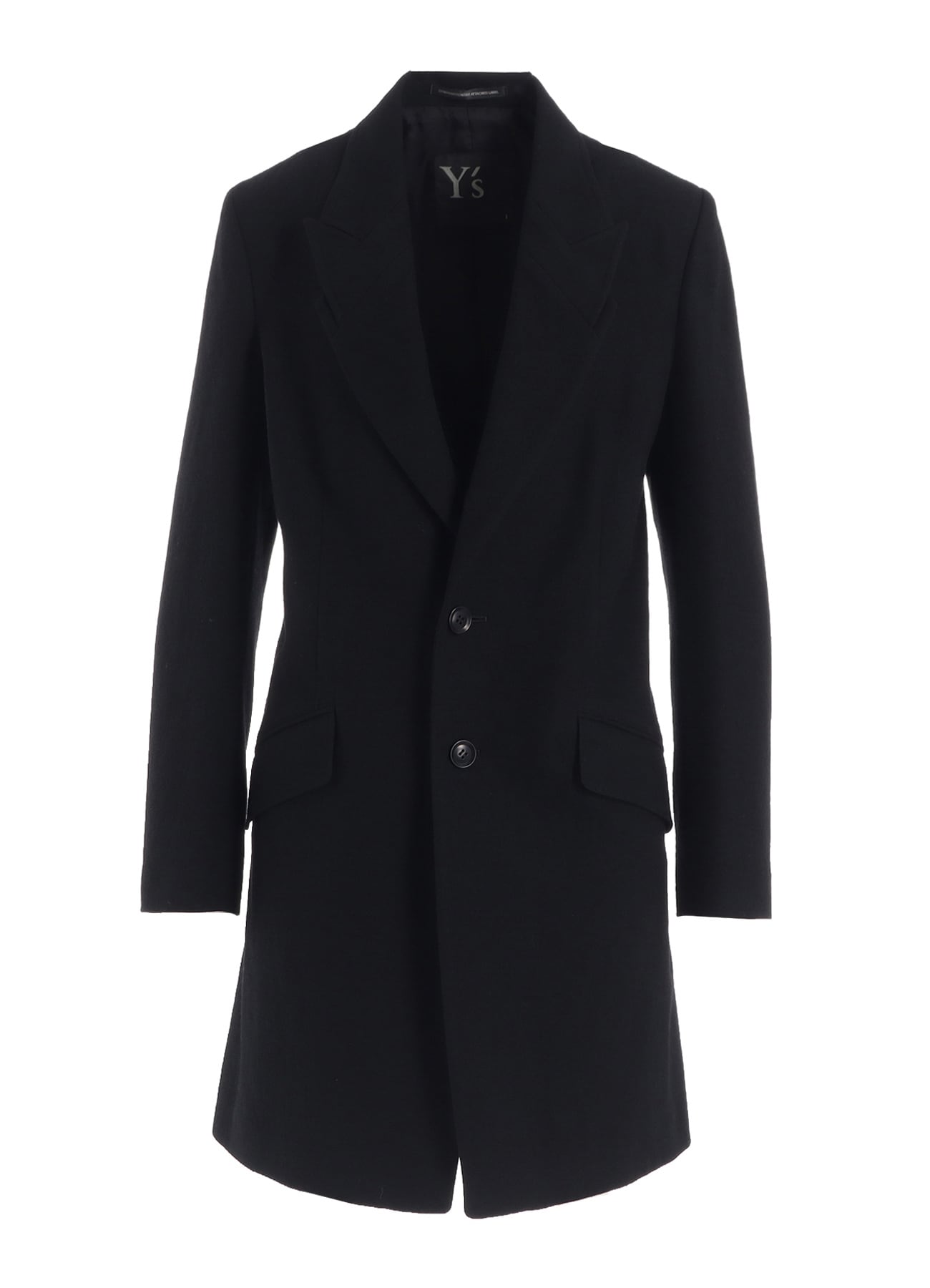 MILLING WOOL SERGE PEAKED LAPEL JACKET