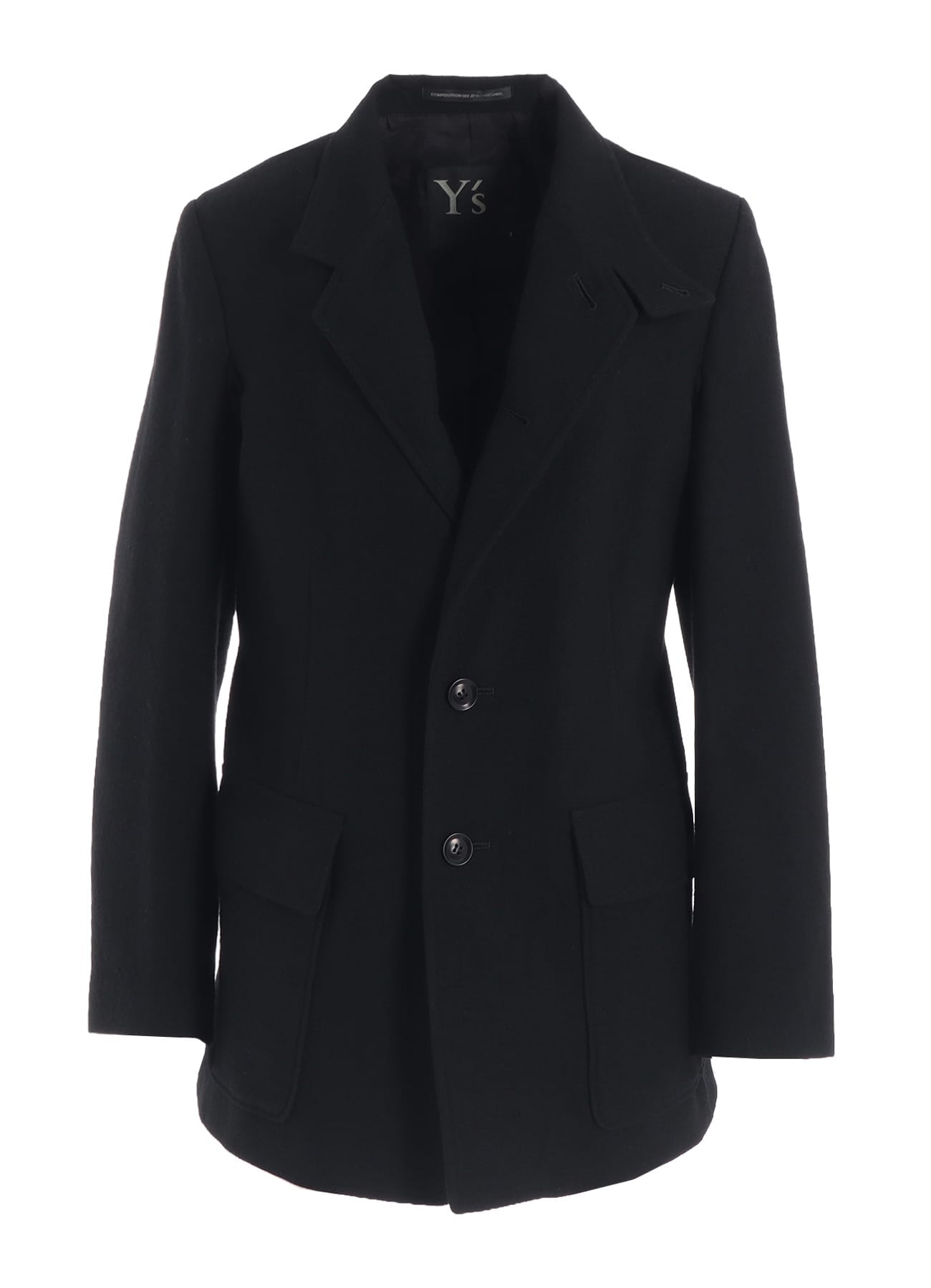 MILLING WOOL SERGE NOTCHED LAPEL JACKET