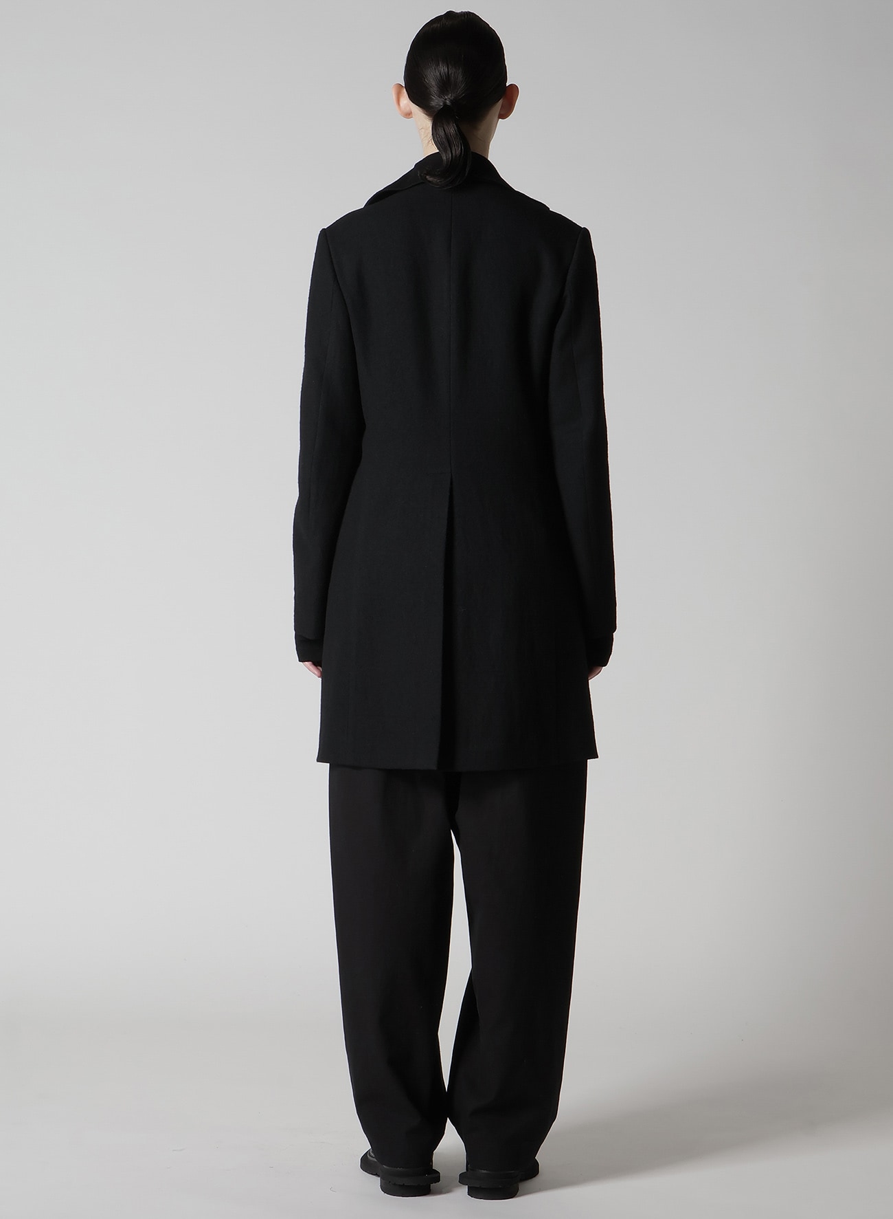 MILLING WOOL SERGE NOTCHED LAPEL JACKET