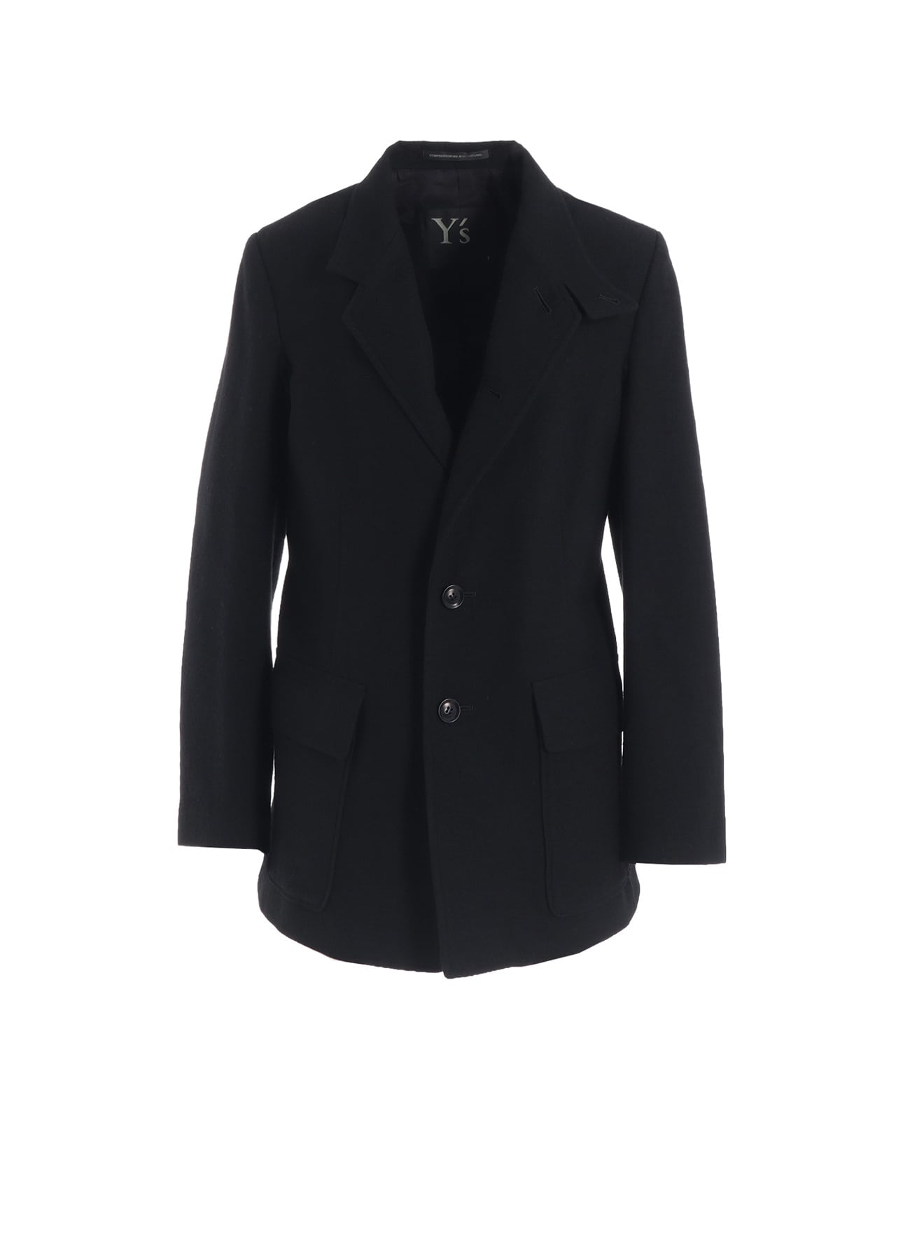 MILLING WOOL SERGE NOTCHED LAPEL JACKET