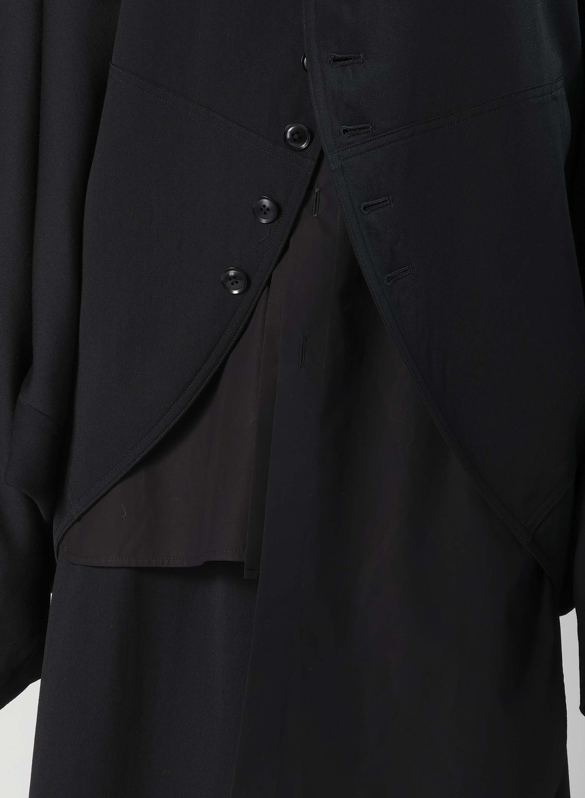 WOOL GABARDINE TAILORED DOLMAN JACKET