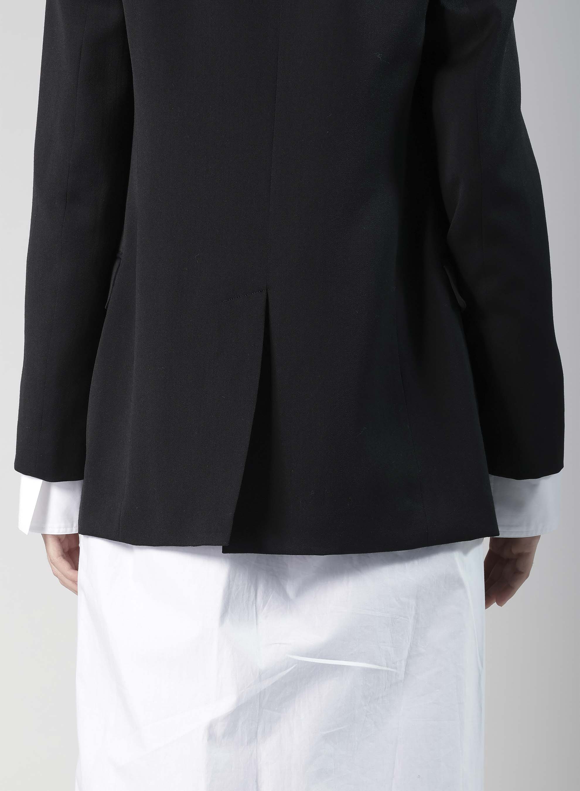 WOOL GABARDINE TAILORED JACKET